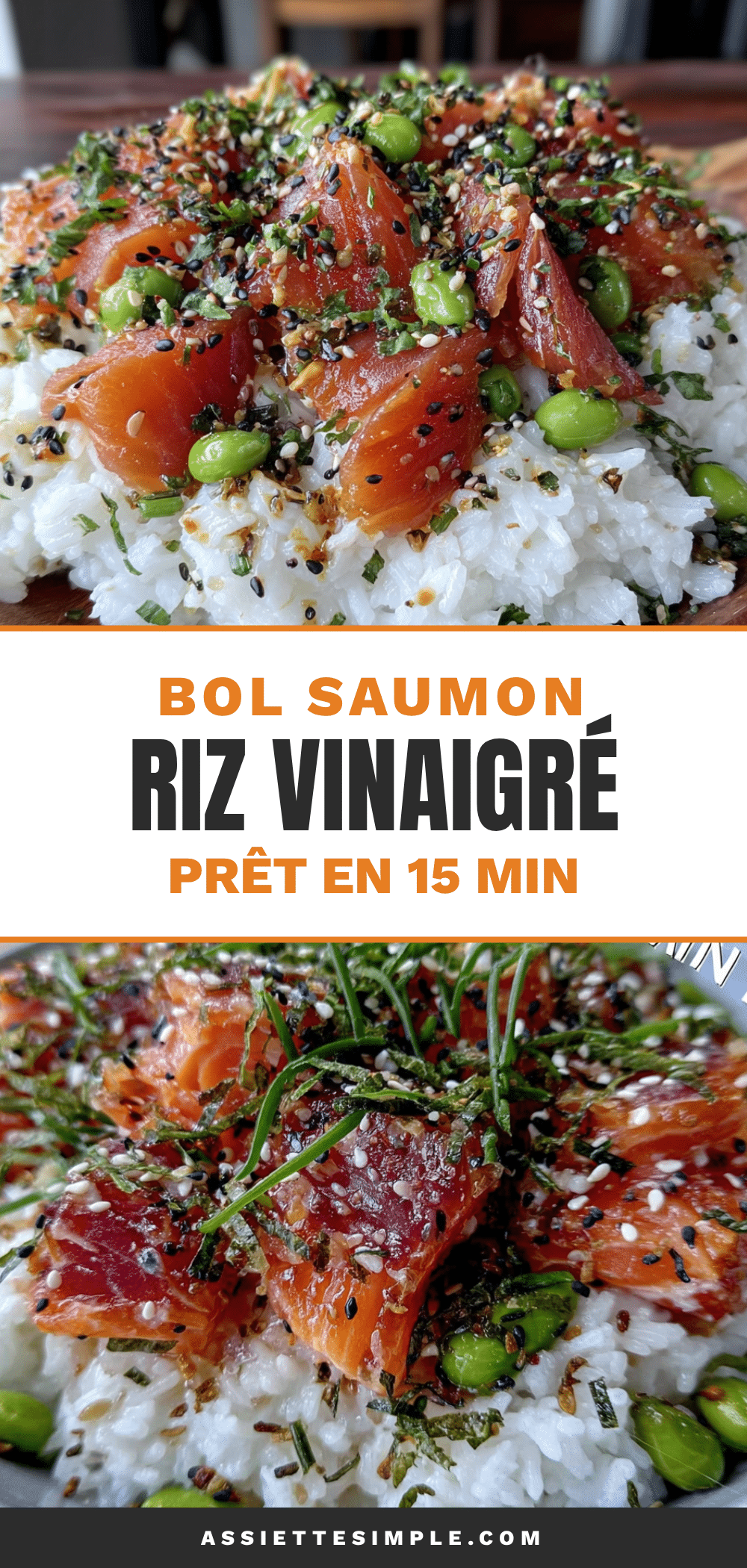 bol de saumon riz vinaigré edamame recipe