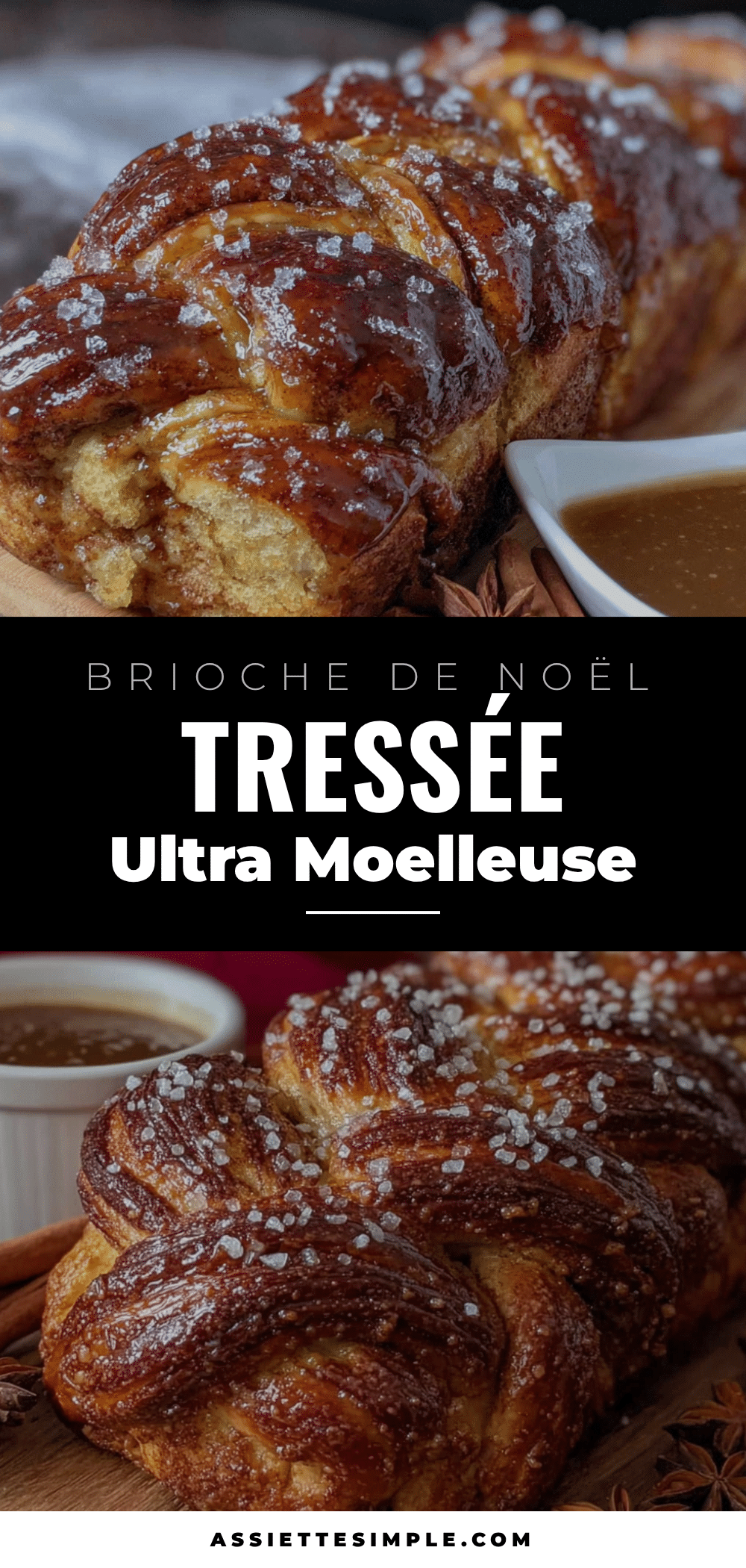 brioche de Noël tressée à la cannelle ultra moelleuse recipe