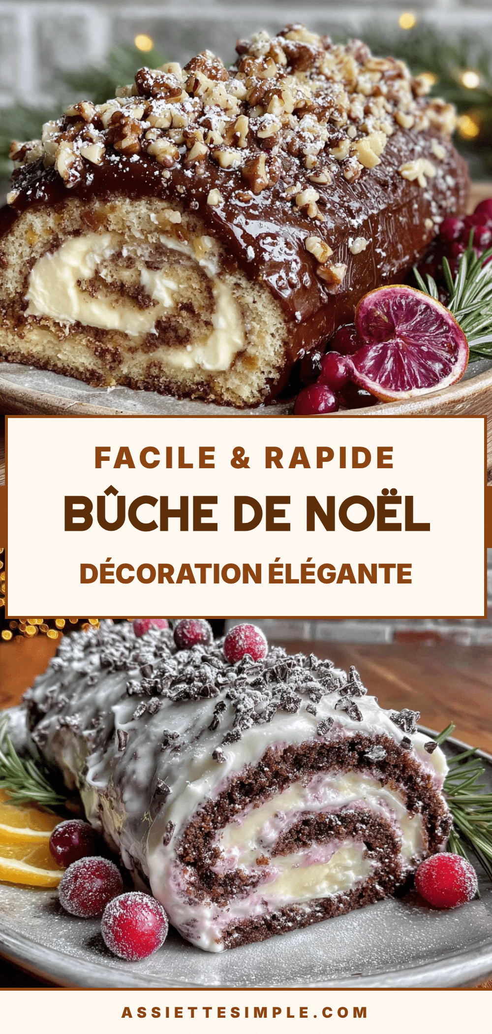 bûche de Noël facile recipe
