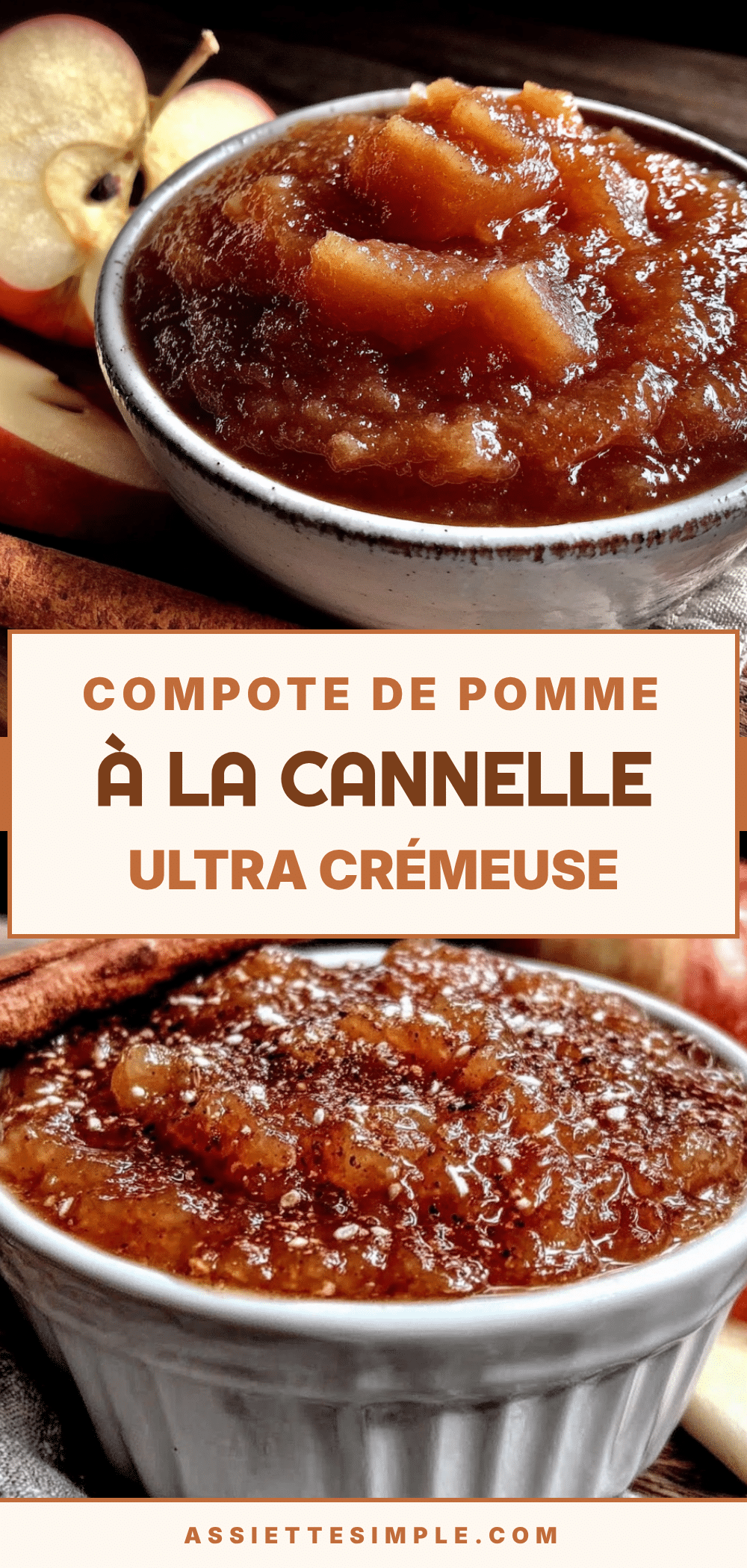 compote de pomme à la cannelle ultra crémeuse recipe