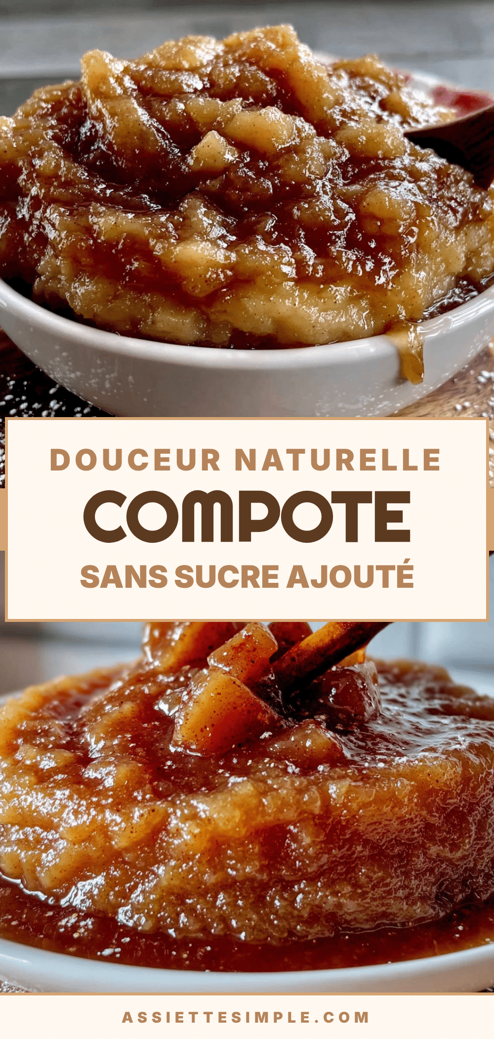 compote de pommes sans sucre ajouté recipe