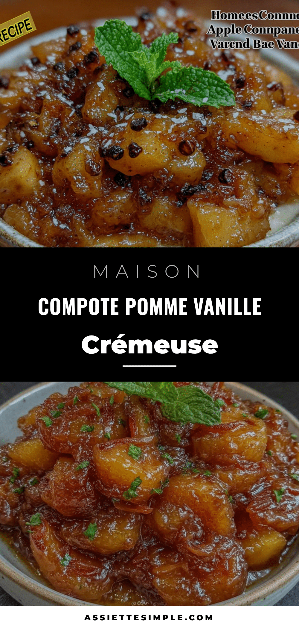 compote pomme vanille maison recipe