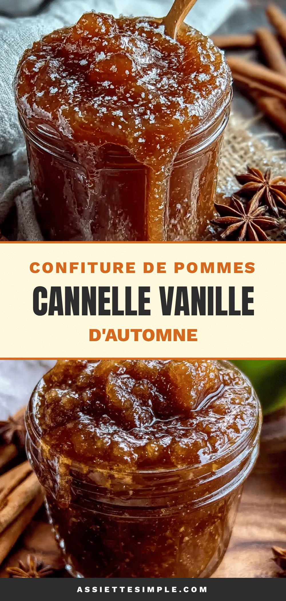 confiture de pommes cannelle vanille recipe
