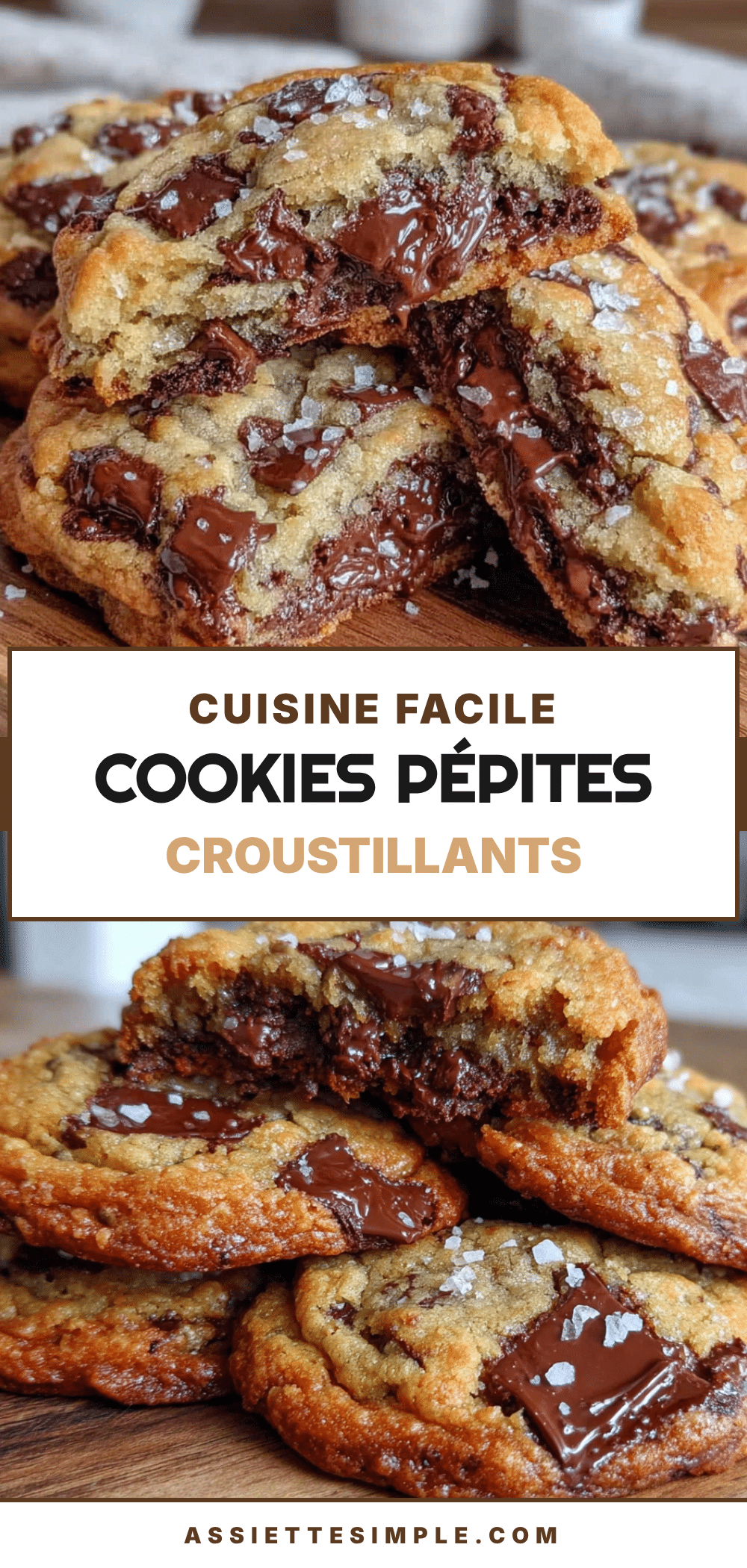 cookies croustillants aux pepites de chocolat recipe