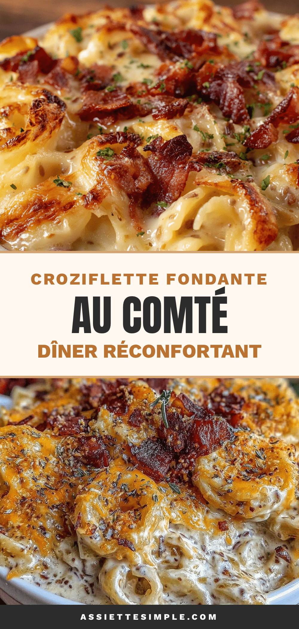 croziflette fondante au comté recipe