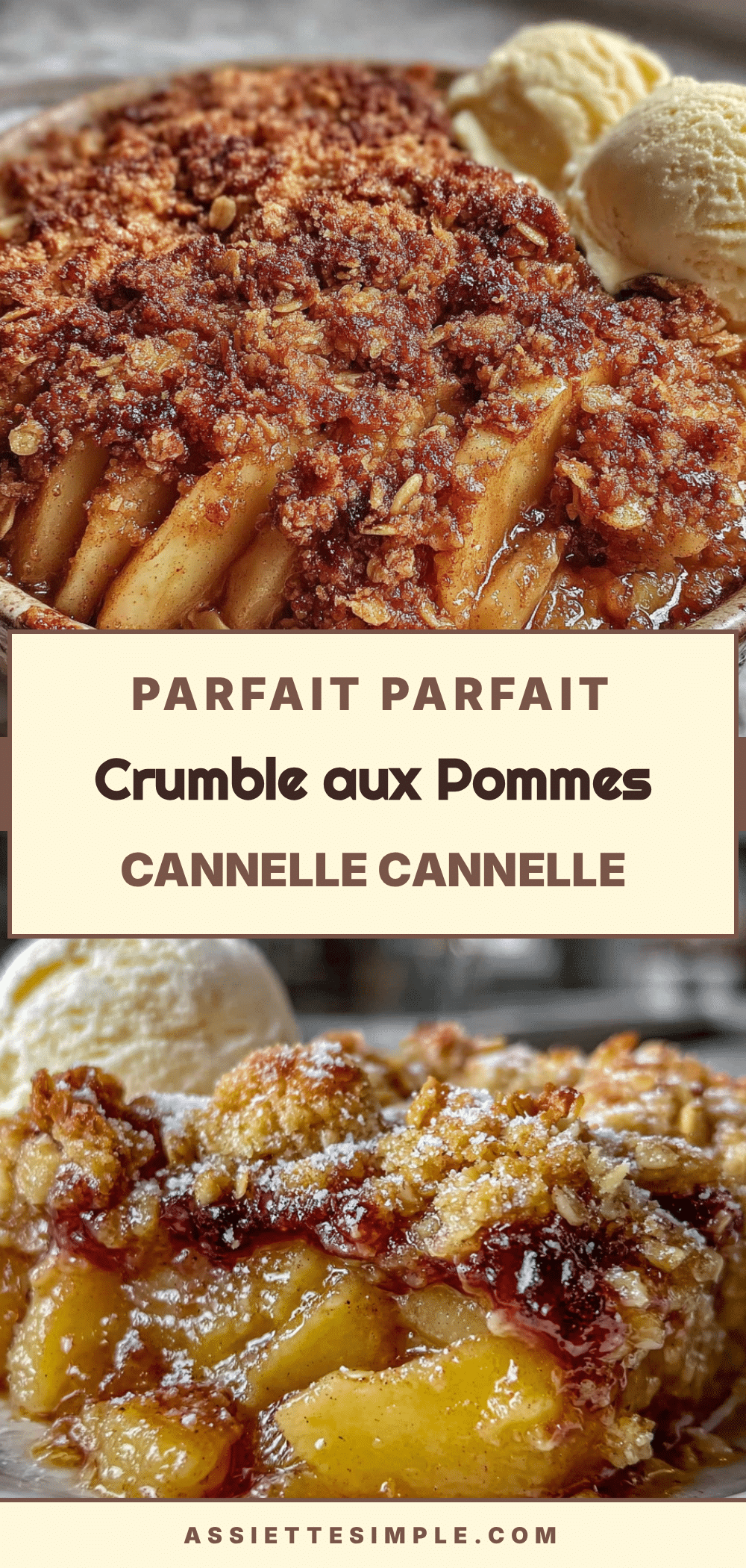 crumble aux pommes cannelle recipe