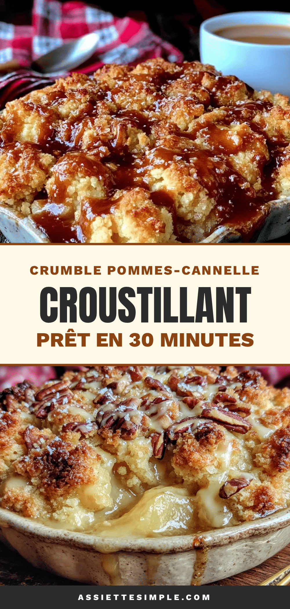 crumble pommes-cannelle croustillant prêt en 30 minutes recipe