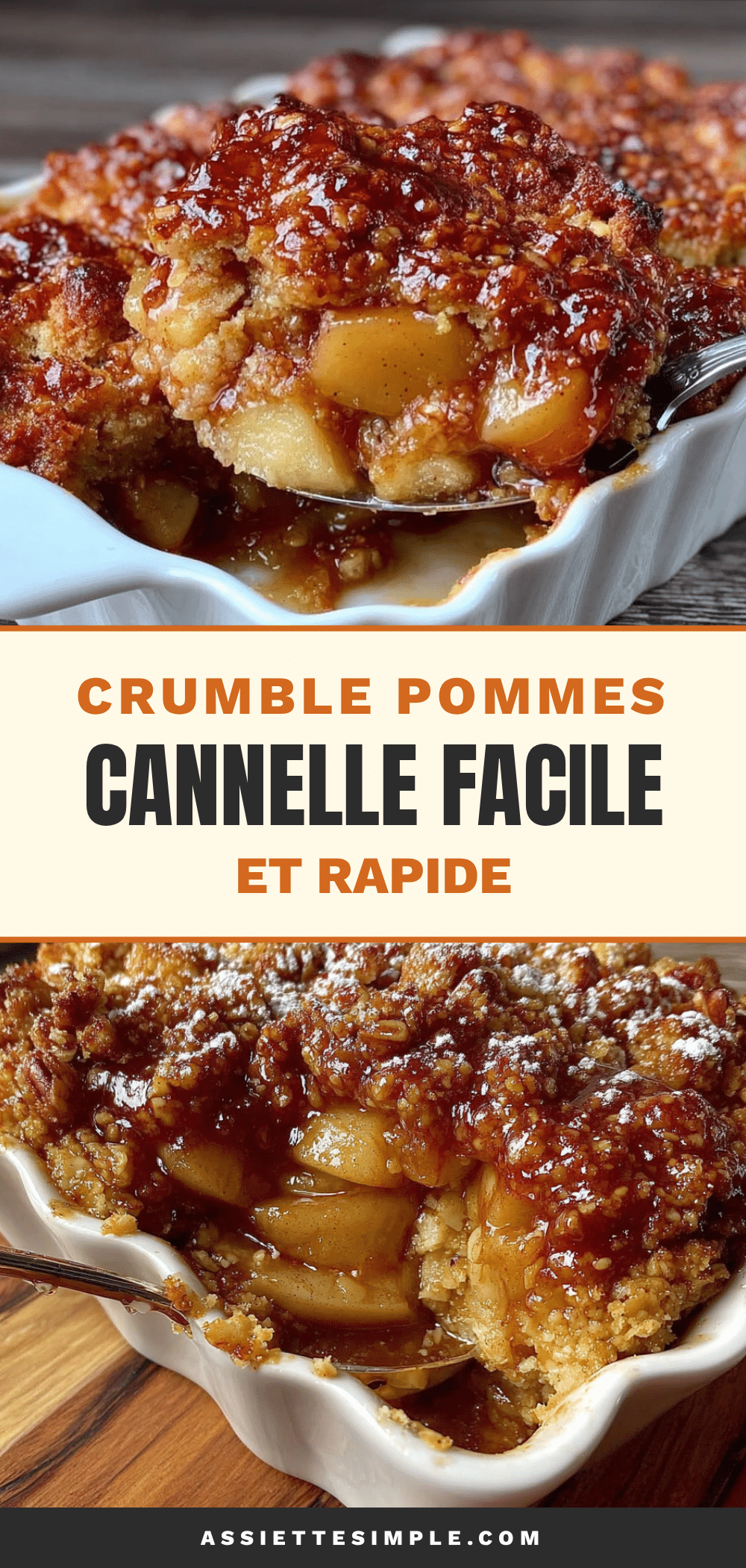 crumble pommes cannelle facile et rapide recipe