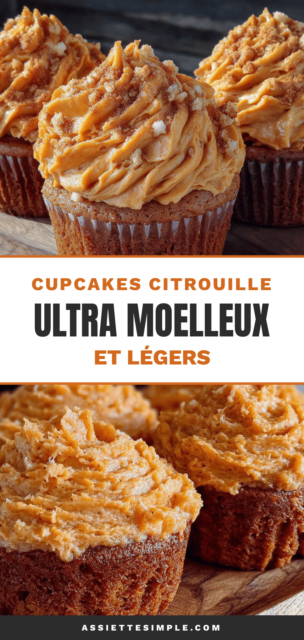cupcakes citrouille ultra moelleux et légers recipe