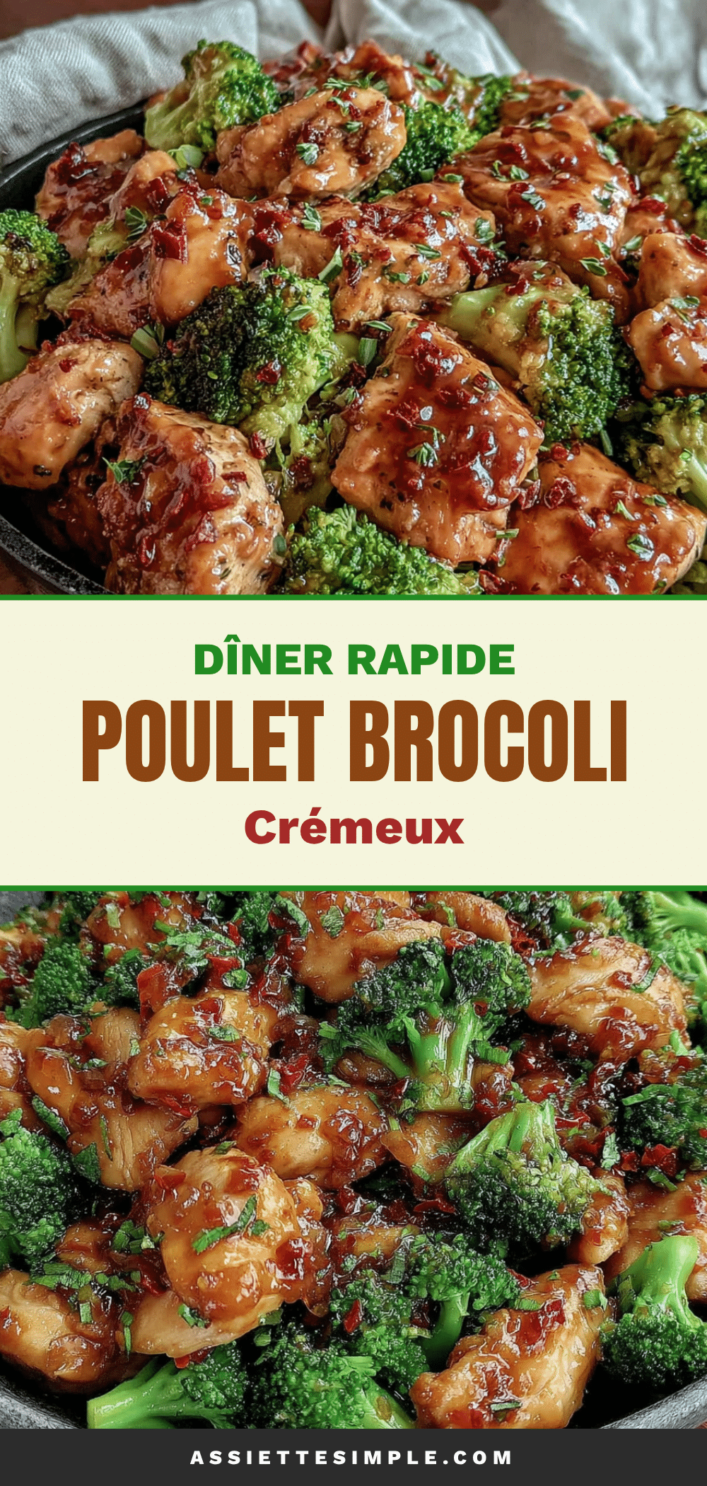 diner rapide poulet brocoli cremieux recipe