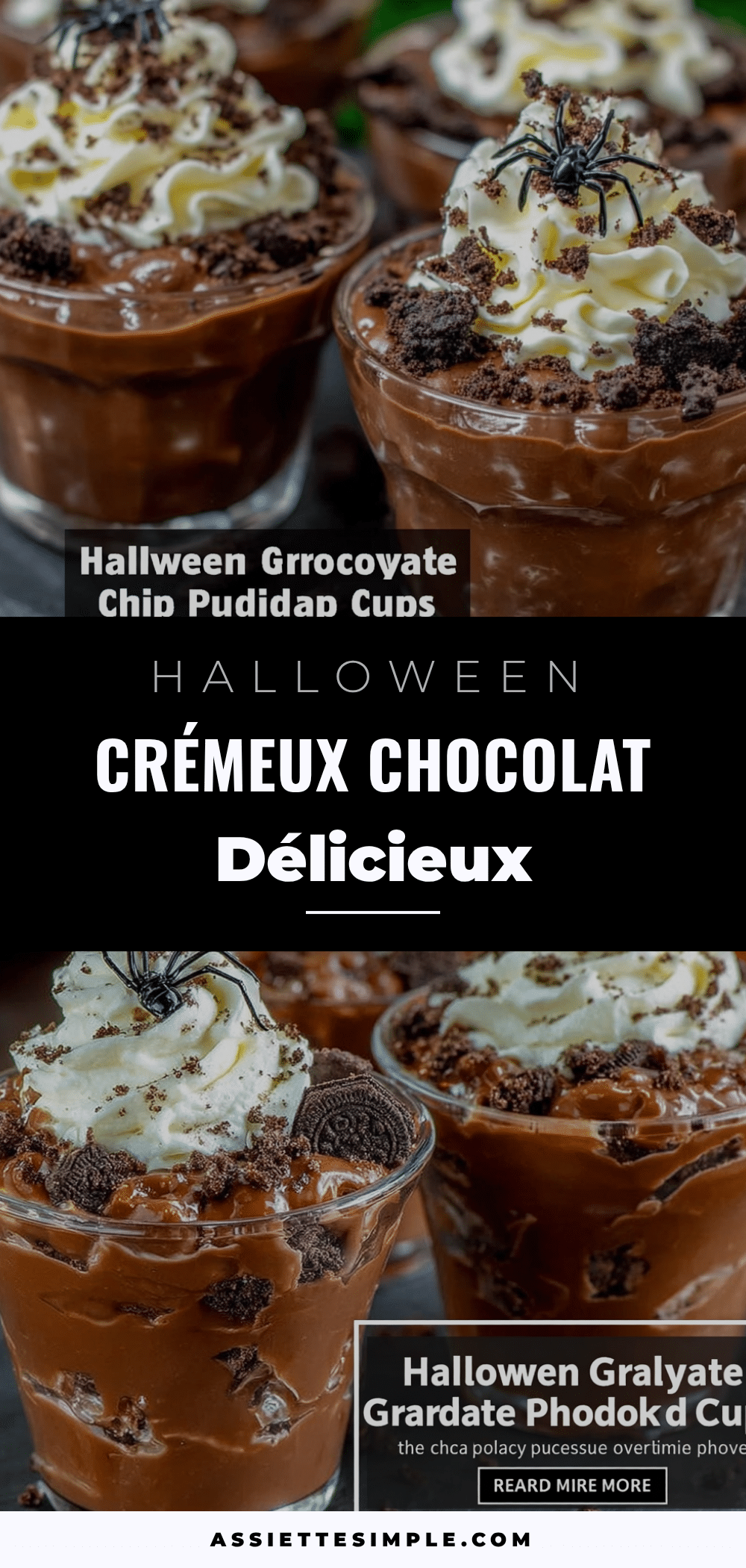 flan chocolat halloween tombeaux recipe