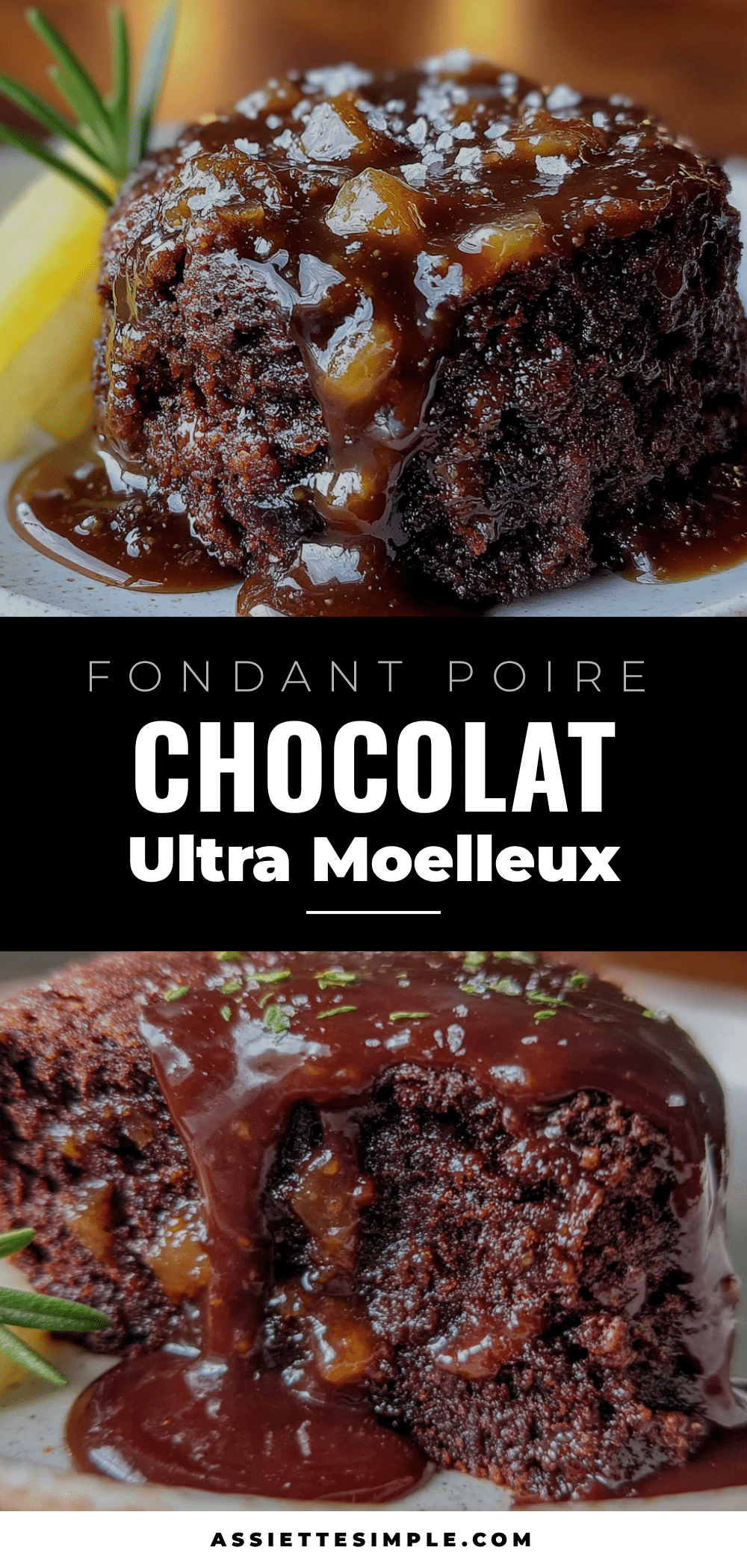 fondant poire chocolat recipe