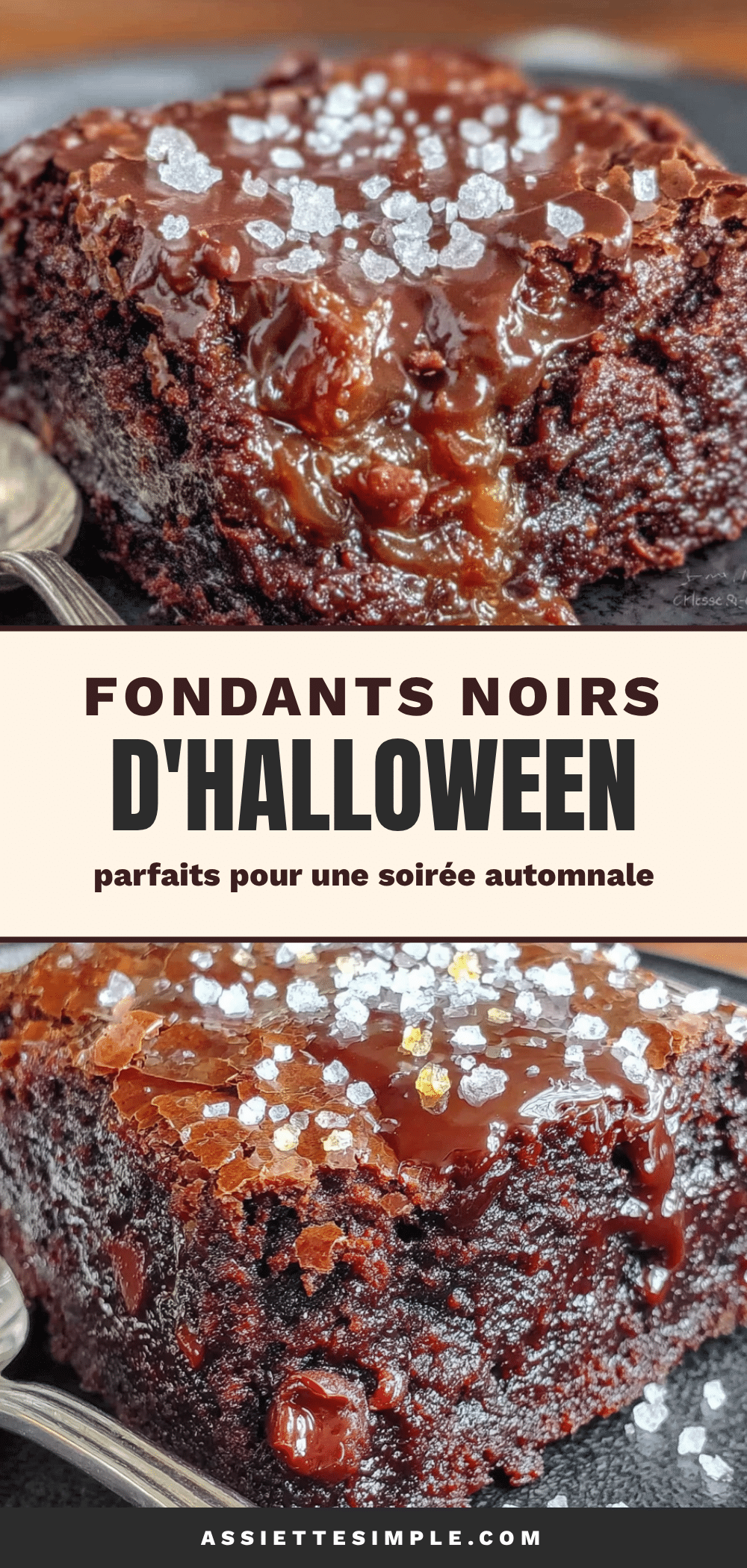 fondants noirs d’halloween recipe