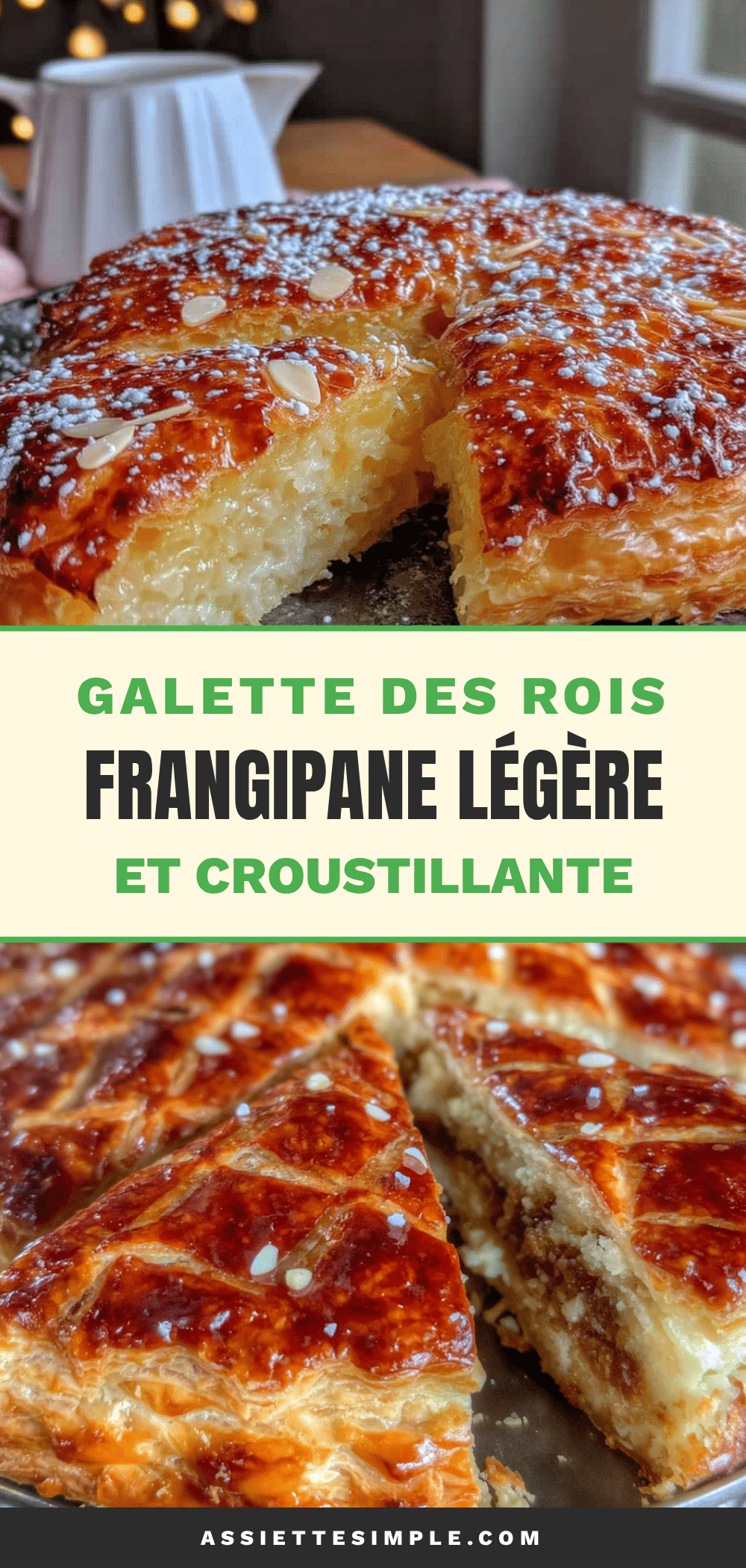 galette des rois frangipane légère recipe