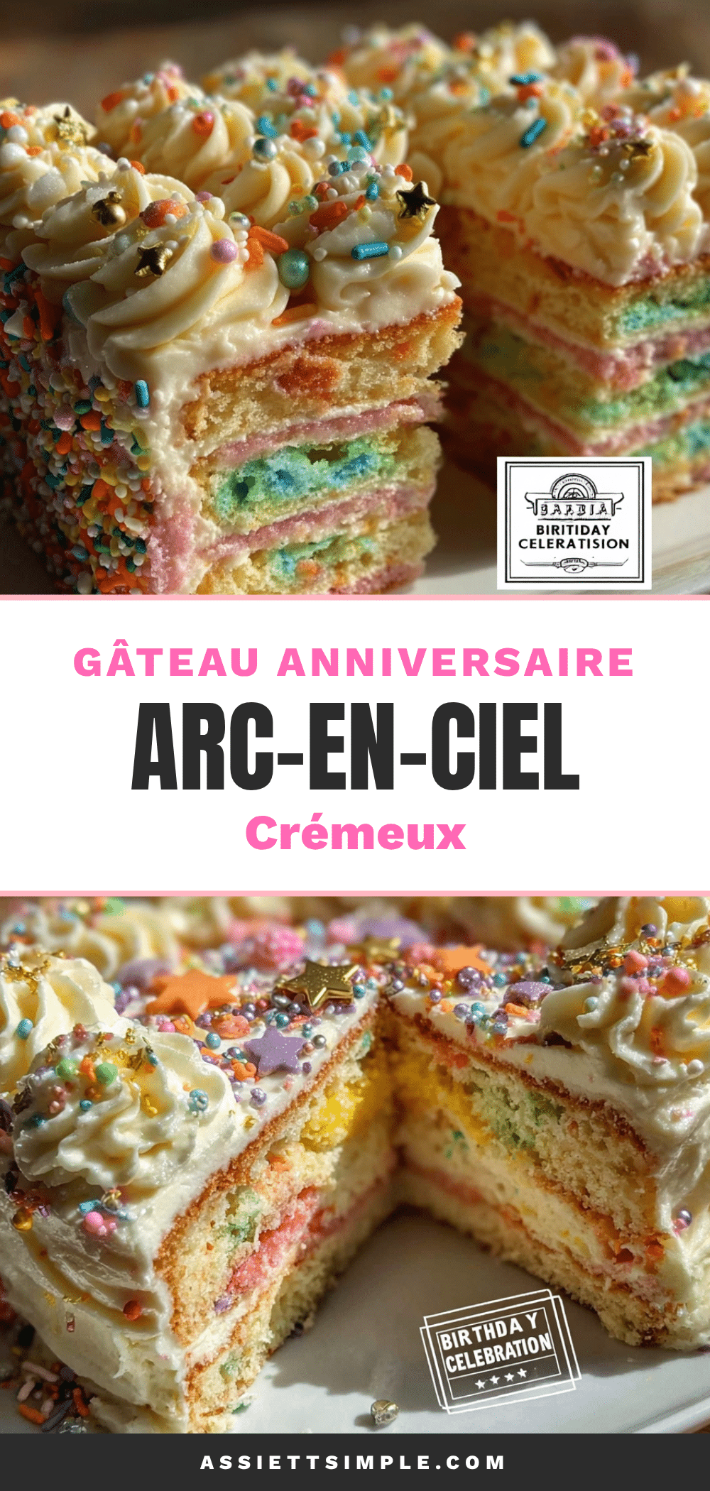 gâteau arc-en-ciel recipe