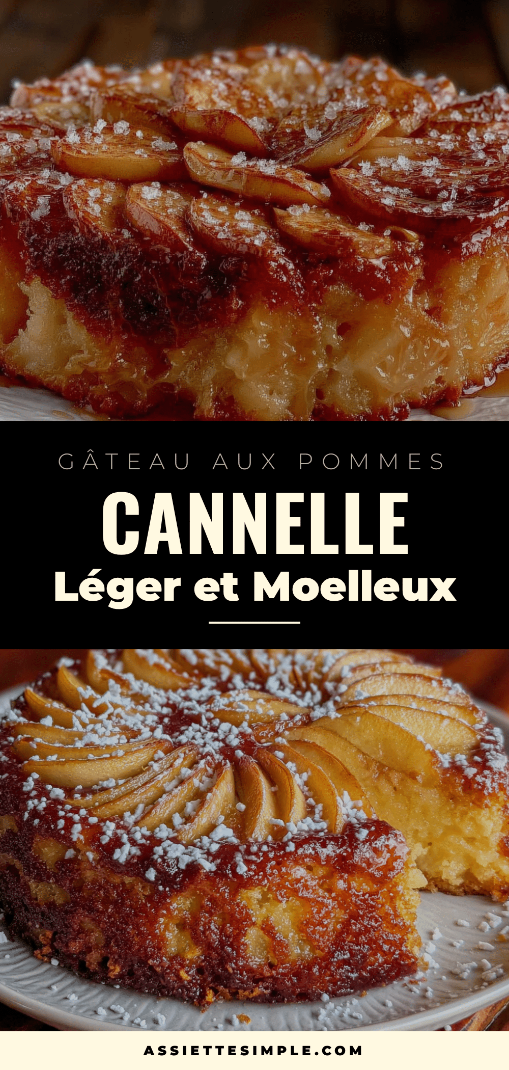 gâteau aux pommes cannelle léger et moelleux recipe