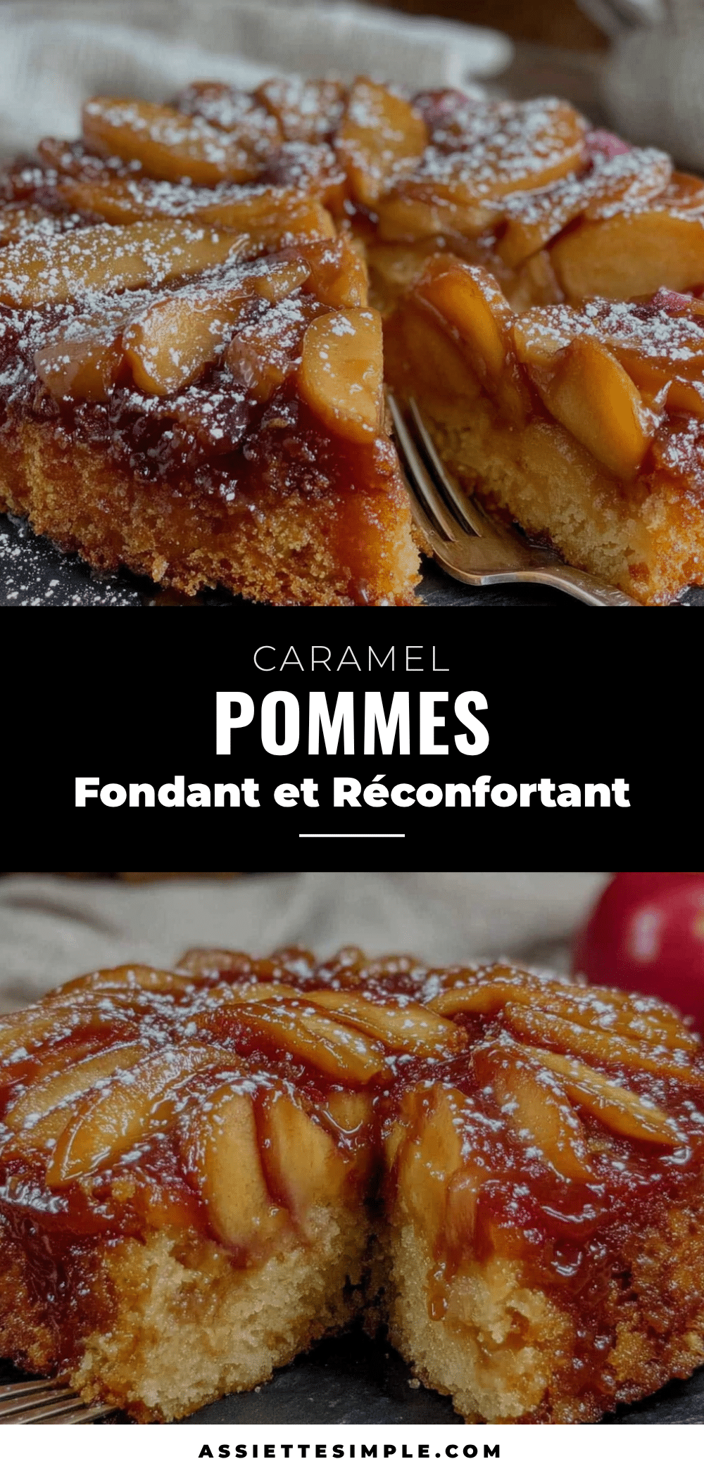 gâteau caramel pommes recipe