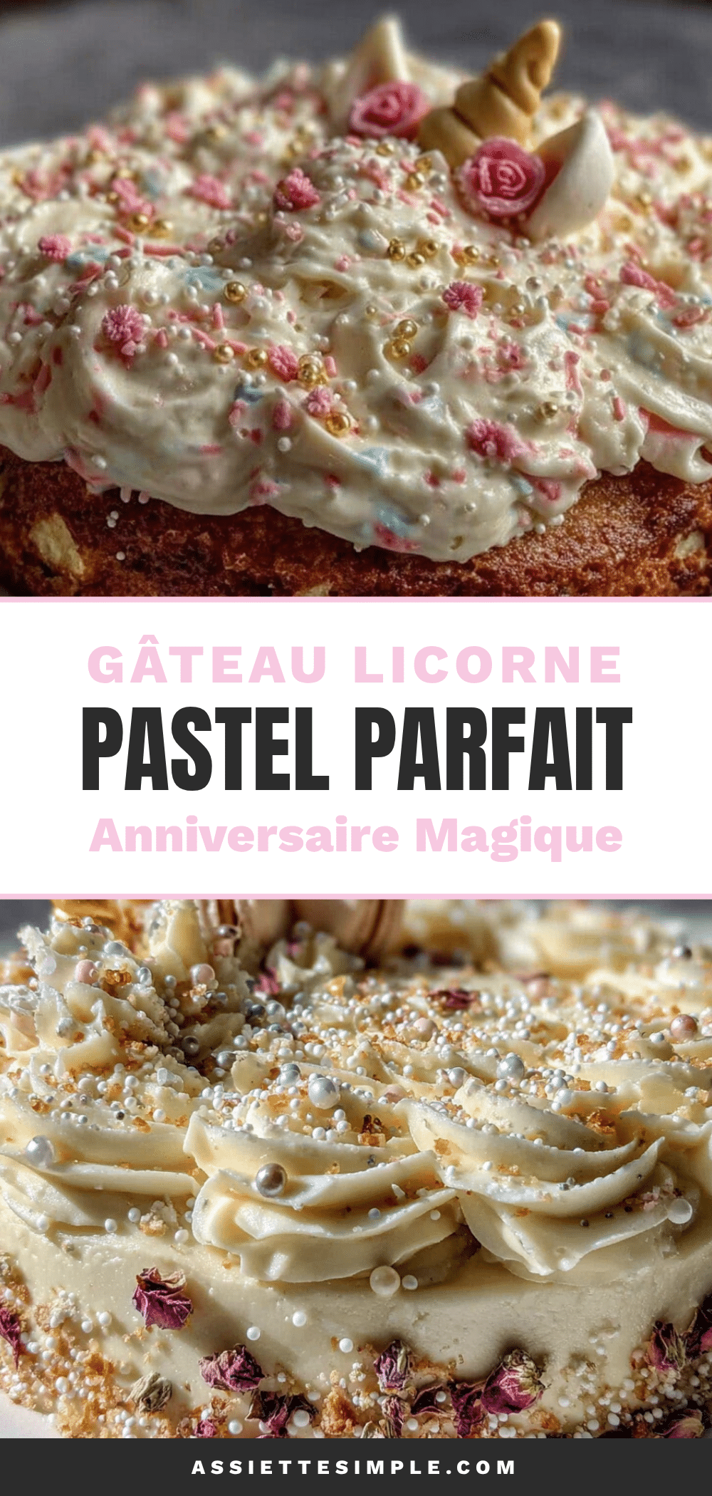 gâteau licorne pastel recipe