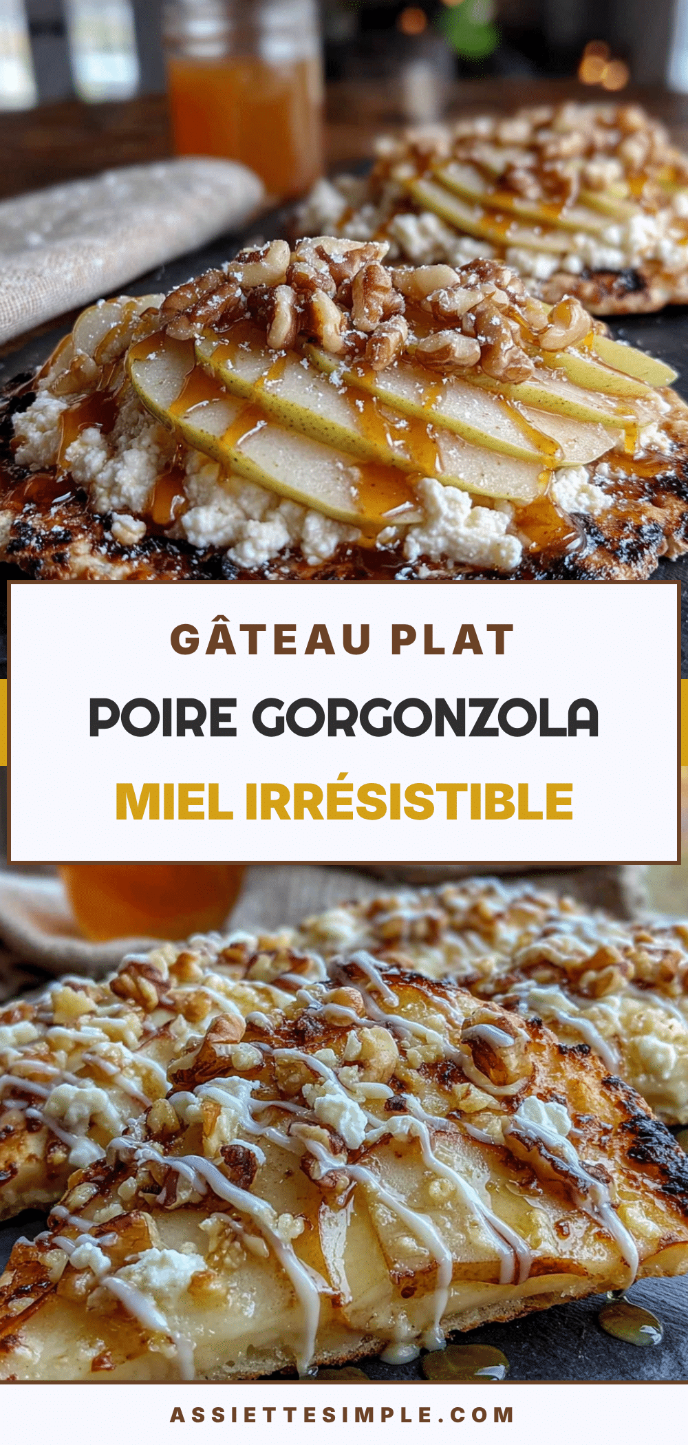 gâteau poire gorgonzola recipe