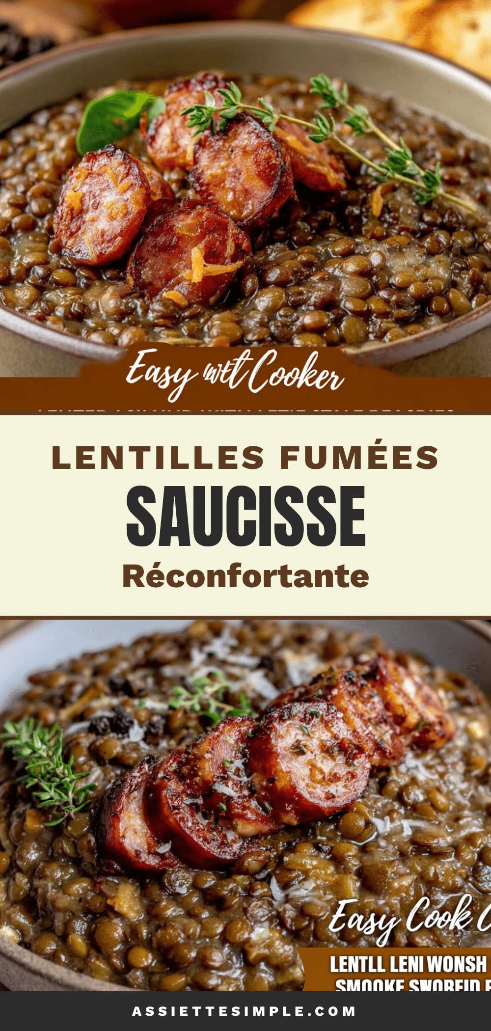 lentilles fumées saucisse recipe