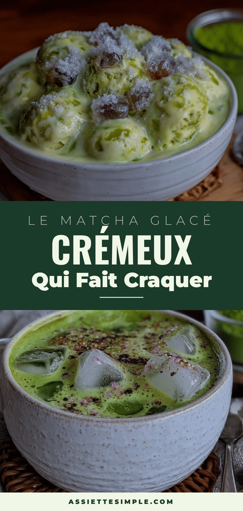matcha glacé crémeux recipe