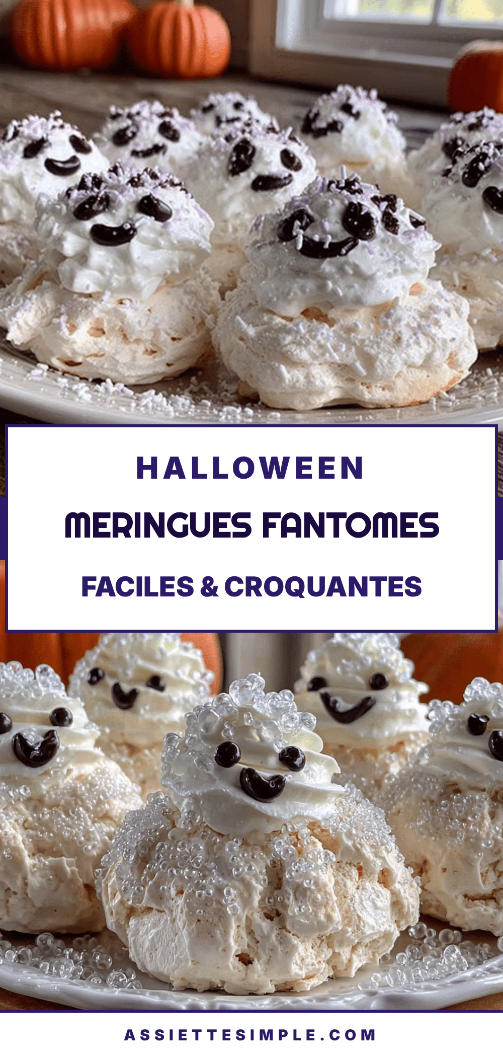 meringues fantômes halloween recipe