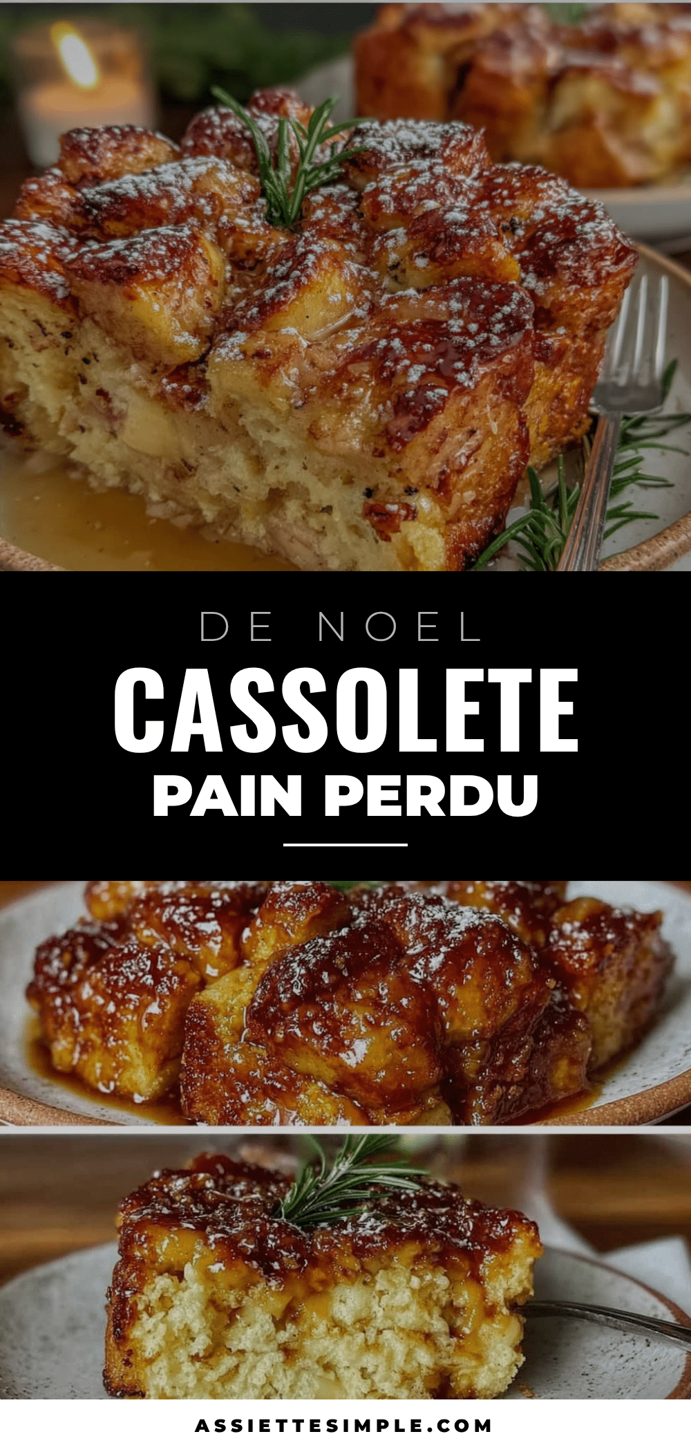 moelleuse casserole pain perdu de noel recipe