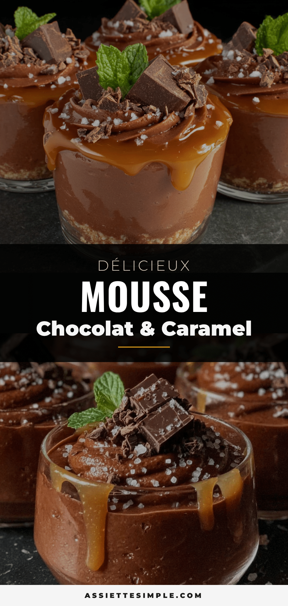 mousse chocolat caramel beurre salé recipe