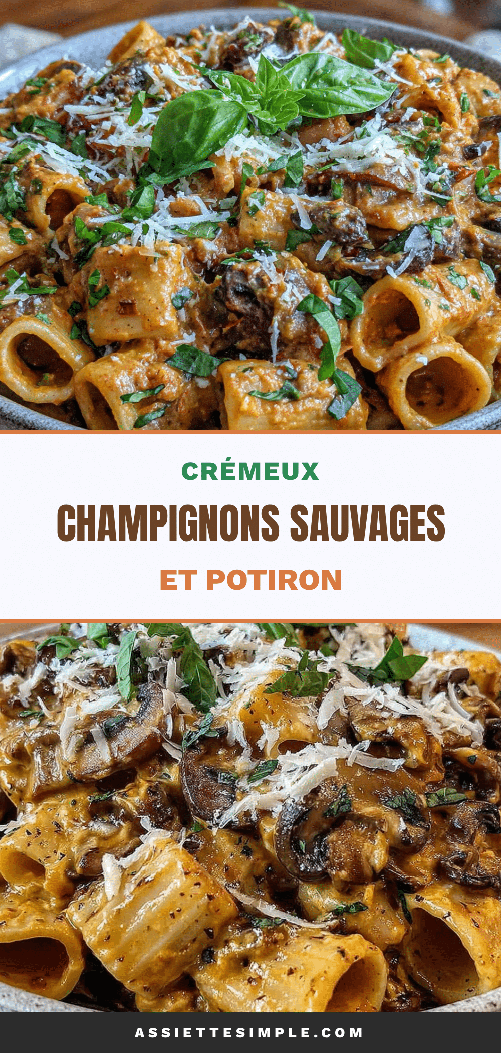 pâtes crémeuses aux champignons sauvages recipe