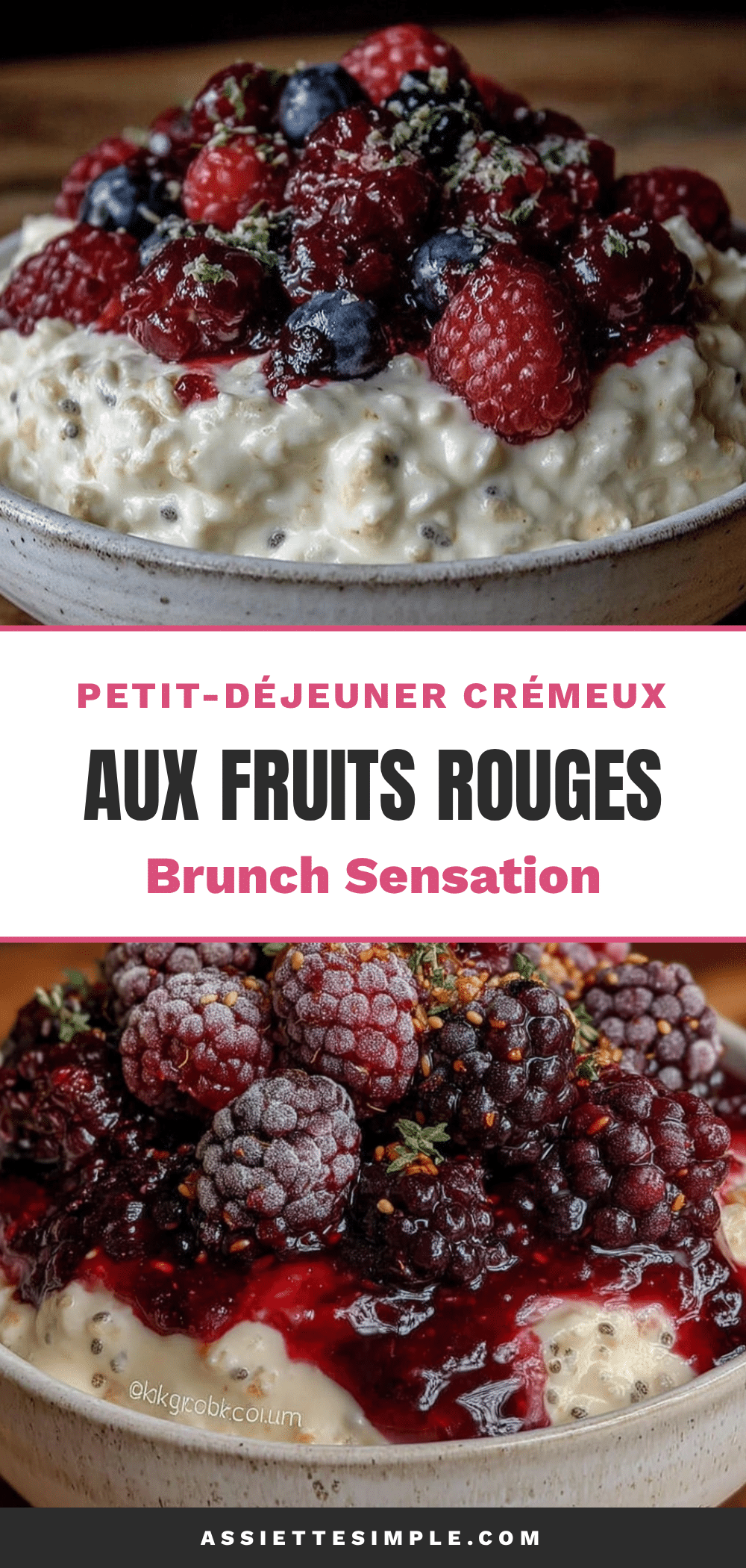 petit-déjeuner crémeux aux fruits rouges recipe