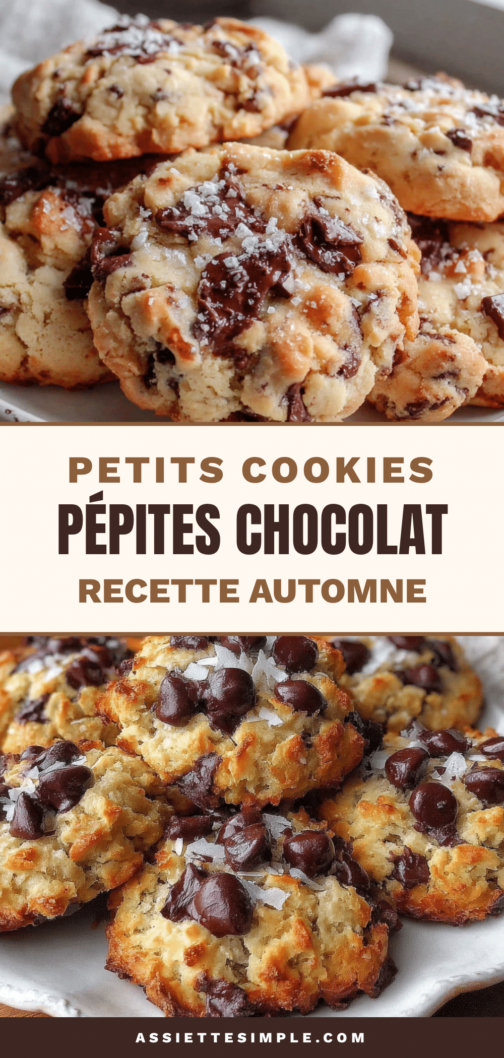 petits cookies aux pépites de chocolat recipe