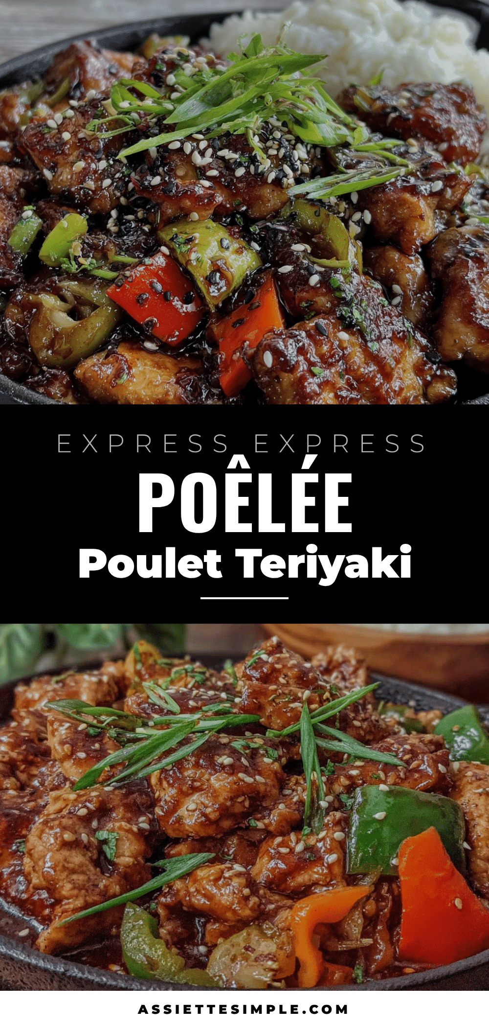 poêlée de poulet teriyaki express 15 minutes recipe