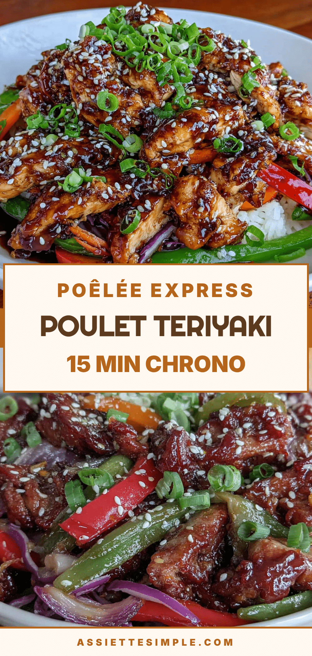 poêlée de poulet teriyaki express recipe