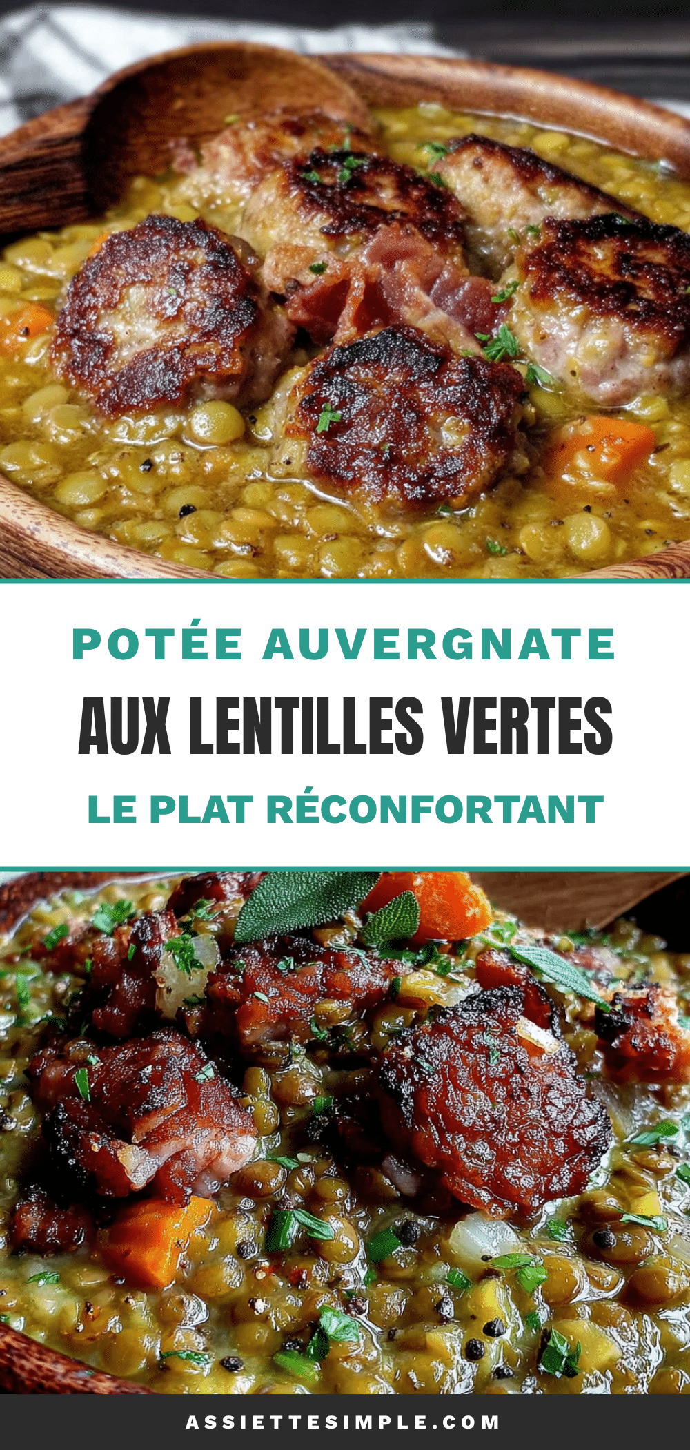 potée auvergnate aux lentilles vertes recipe