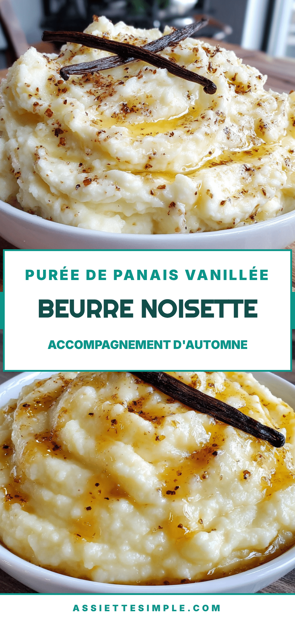 purée de panais vanillée au beurre noisette recipe