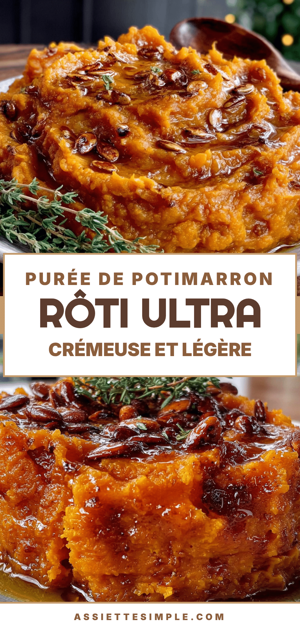 purée de potimarron rôti recipe