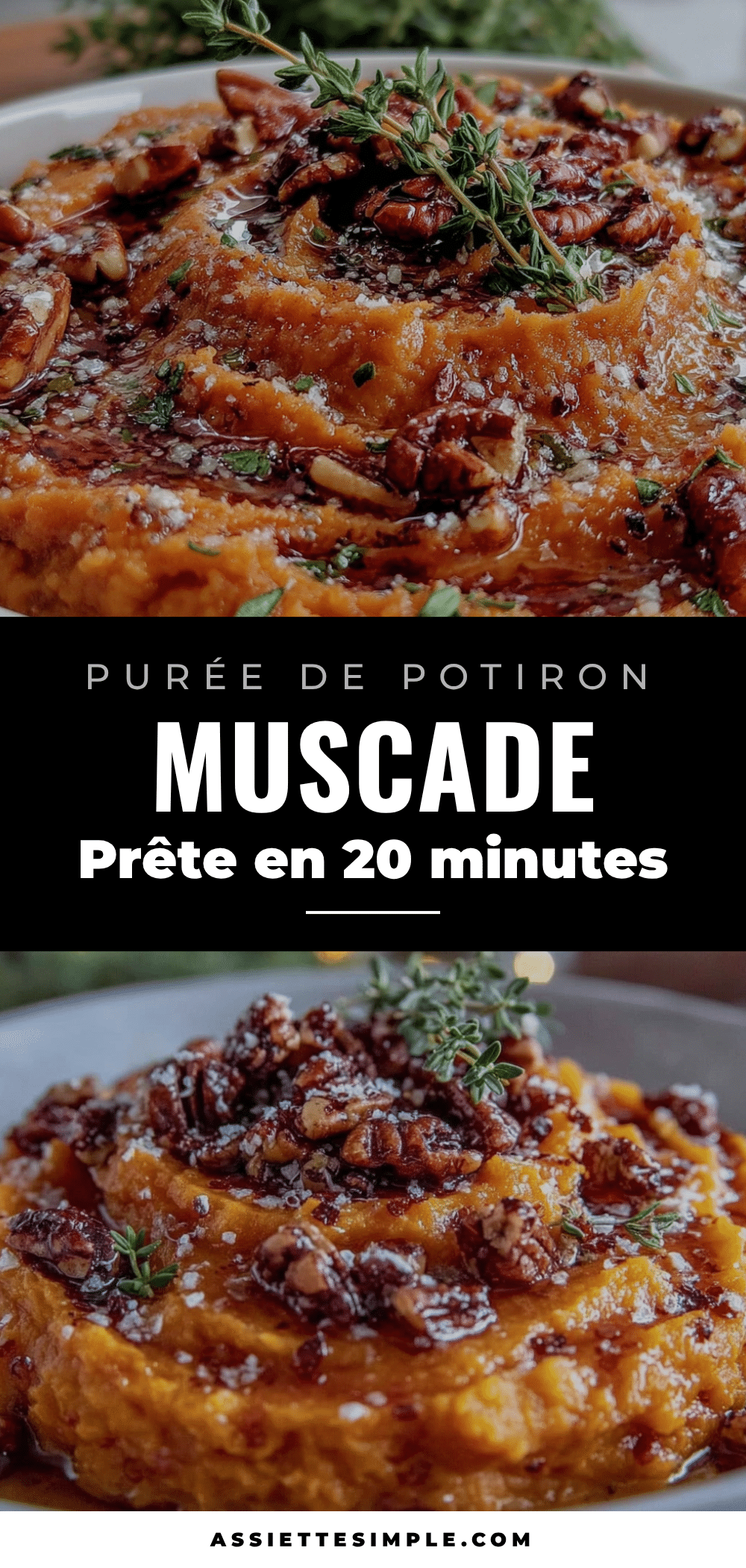 purée de potiron muscade au beurre noisette recipe