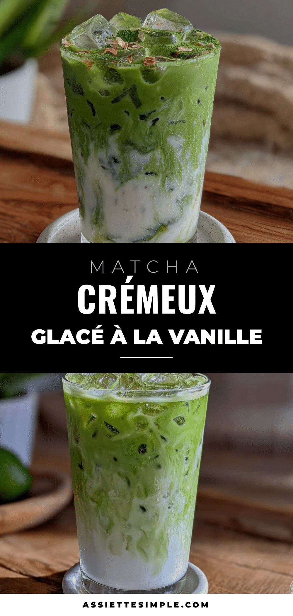 Quick Matcha Latte Glacé à la Vanille recipe