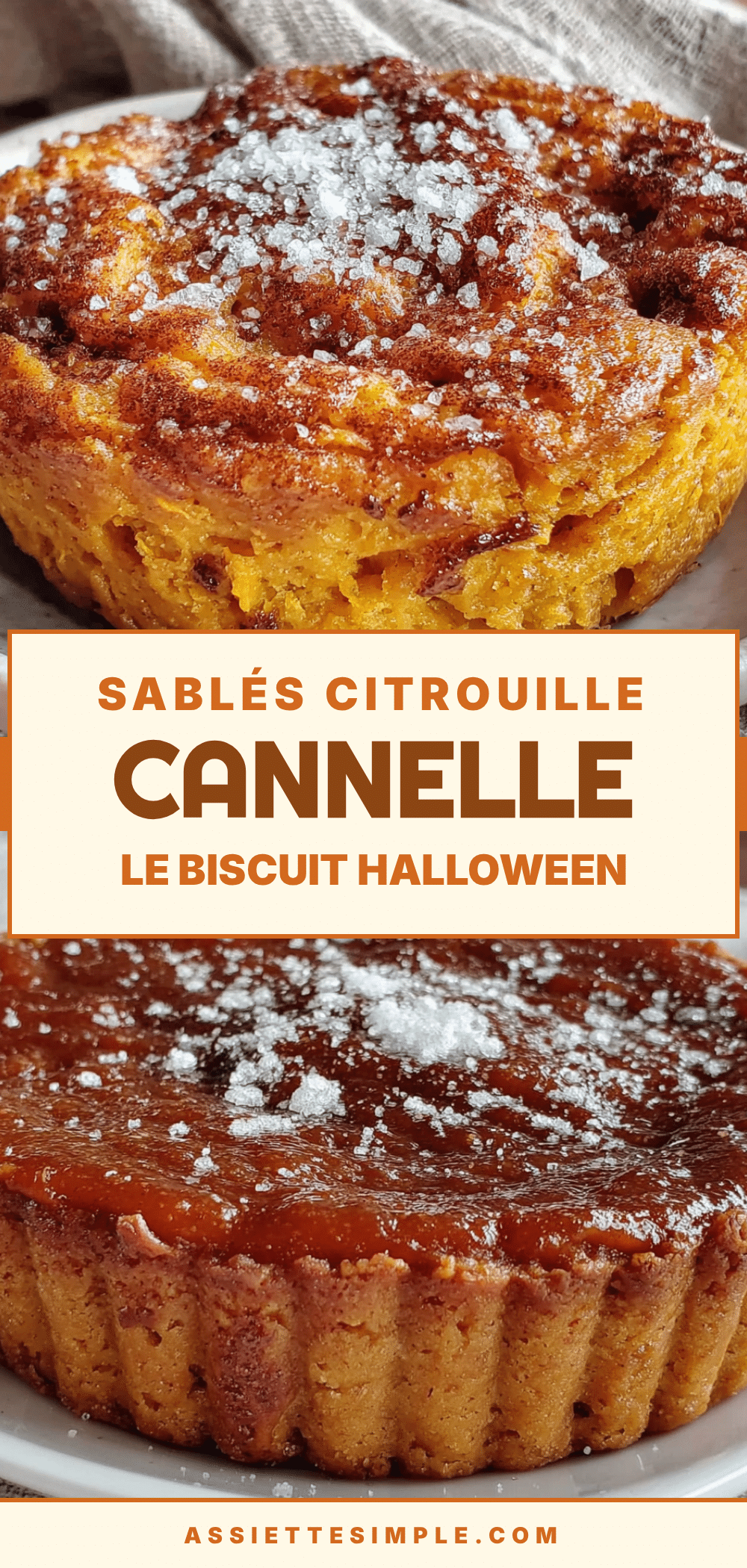 Sablés citrouille et cannelle recipe