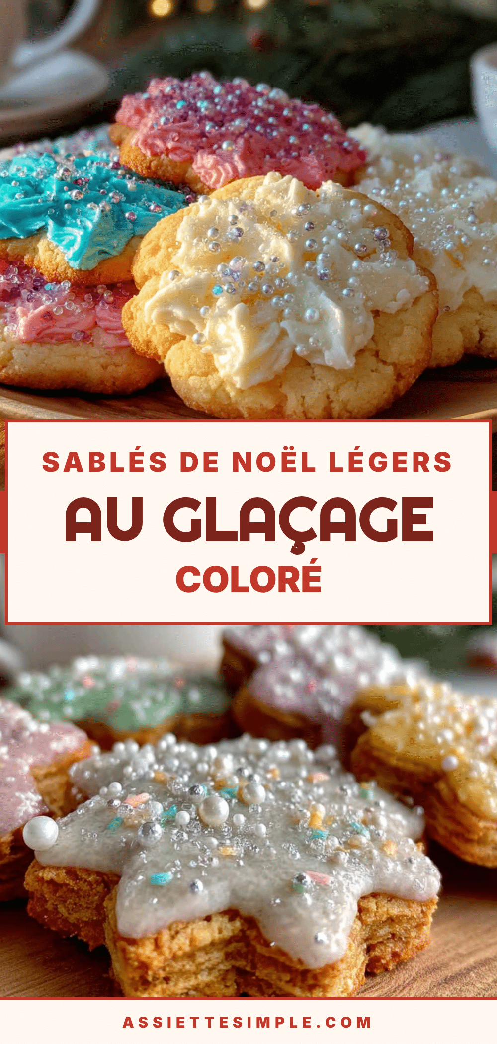 Sablés de Noël légers au glaçage coloré recipe