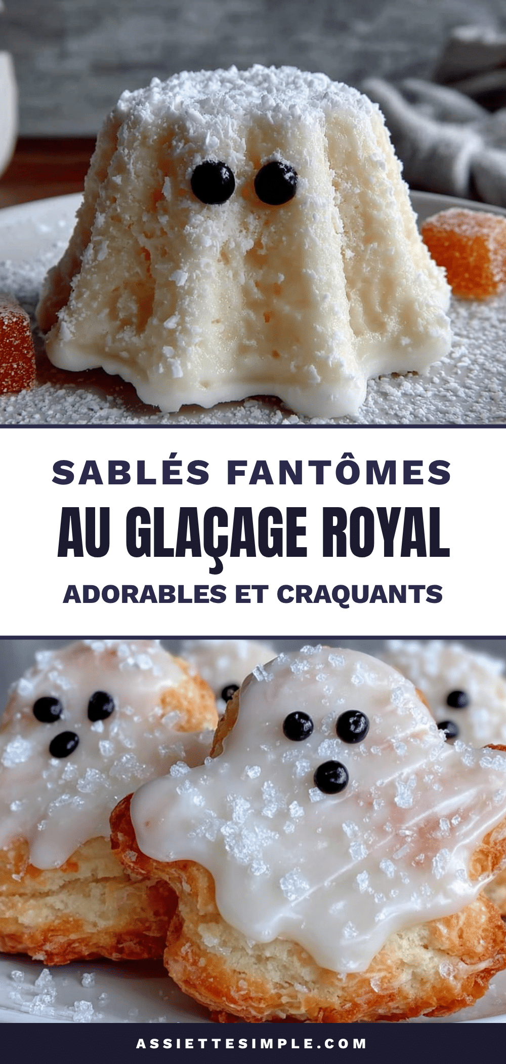Sablés fantômes au glaçage royal recipe