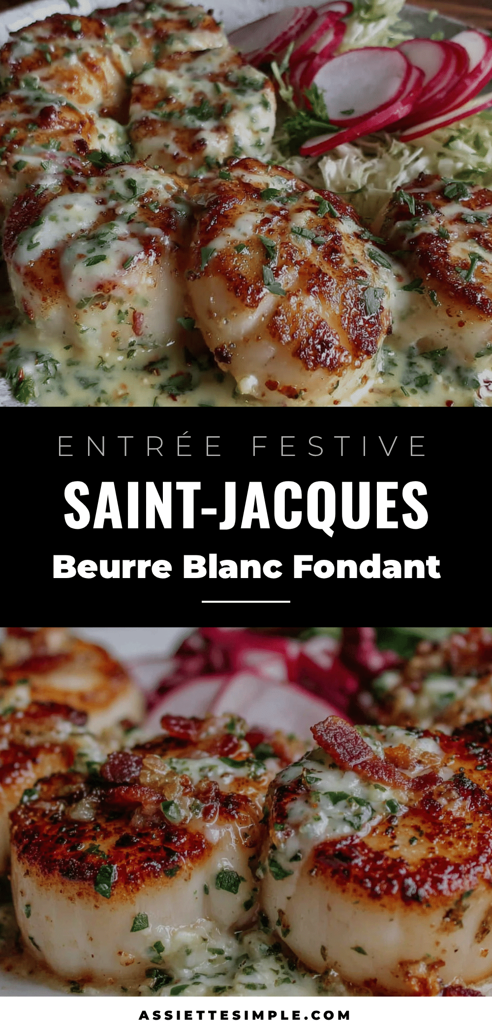 Saint-Jacques poêlées beurre blanc recipe