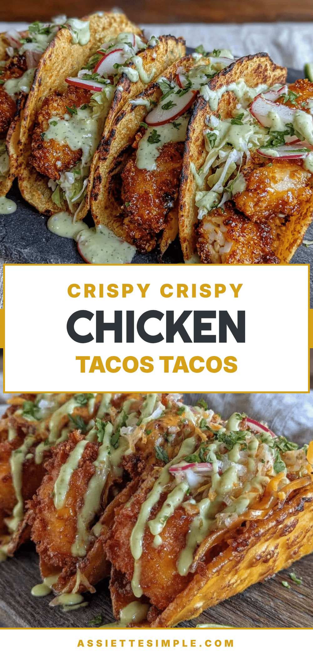 Tacos au Poulet Croustillant recipe