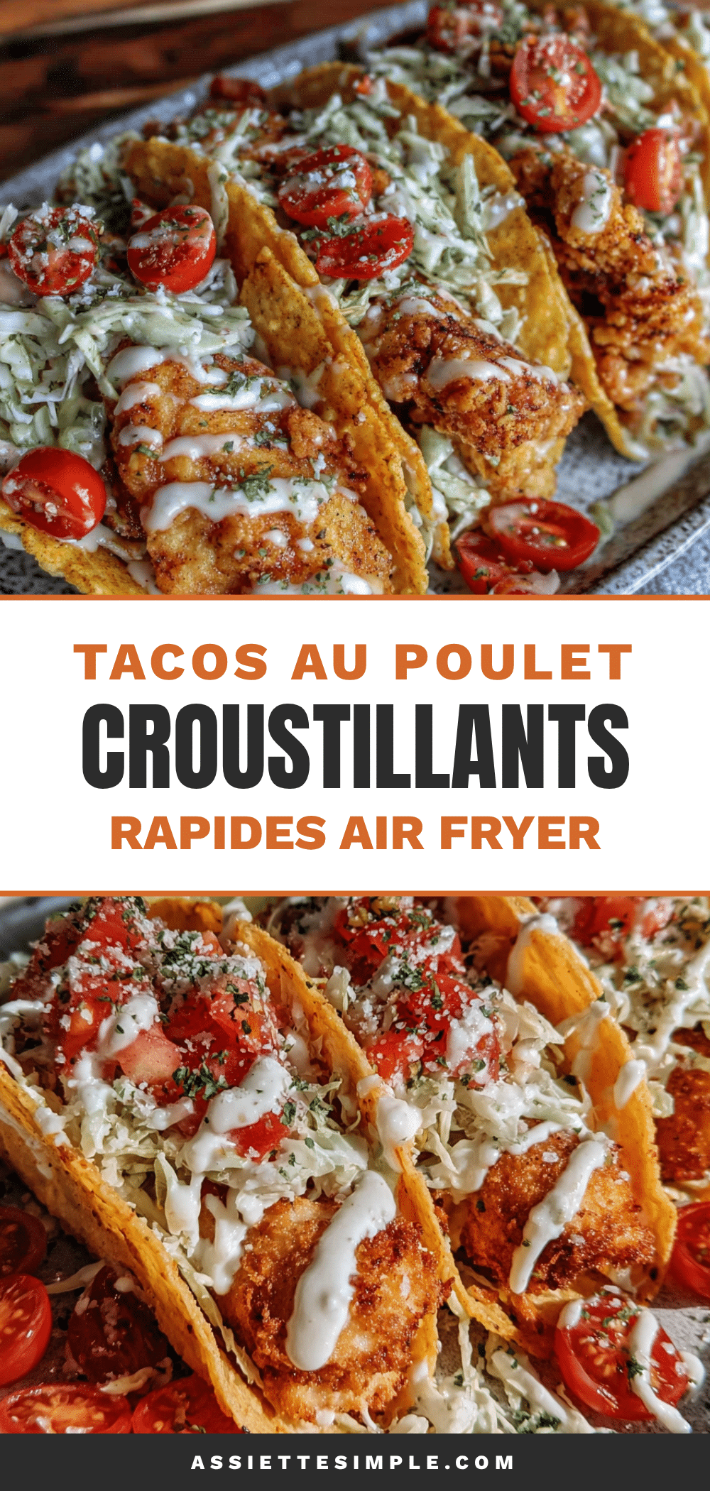 tacos au poulet croustillants à l’air fryer recipe
