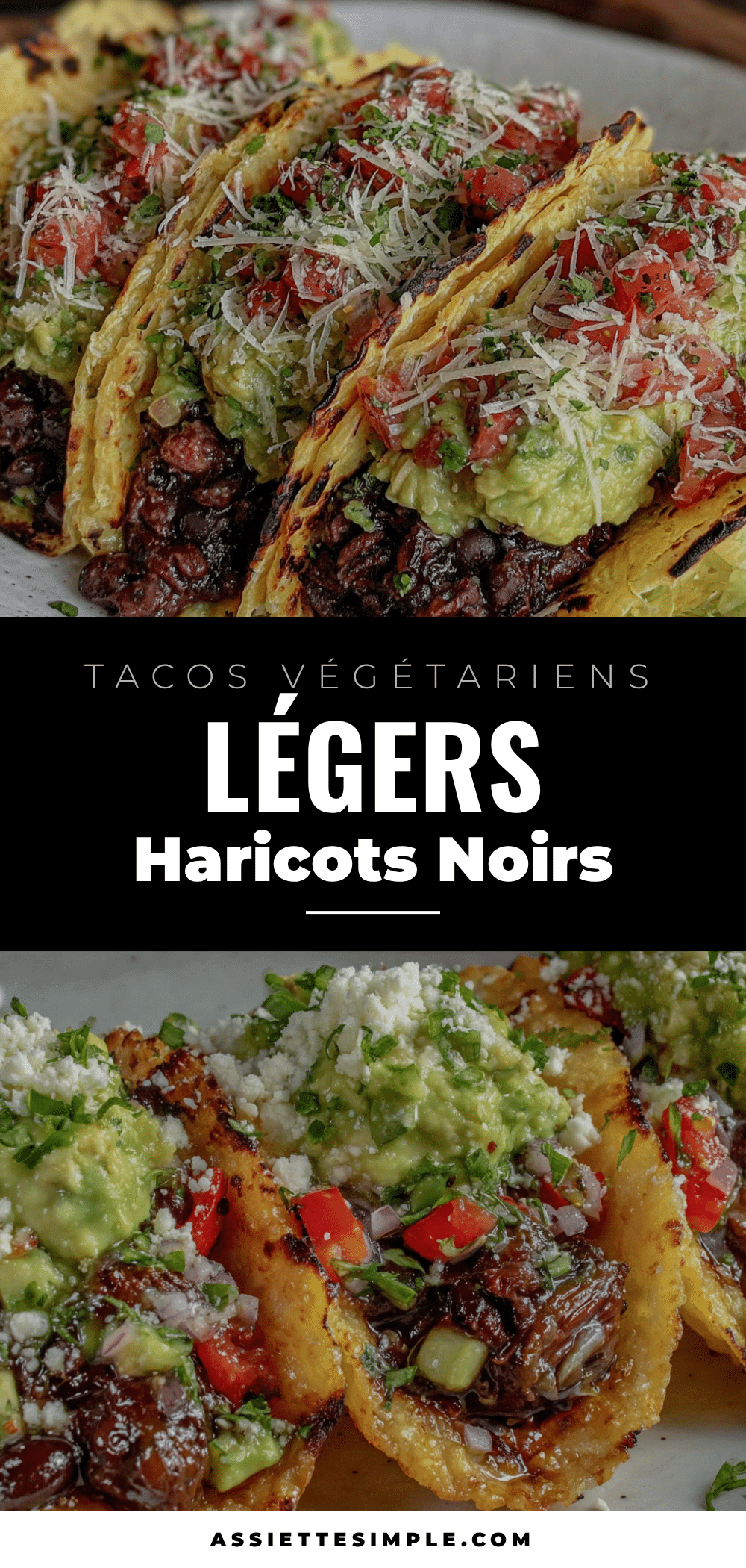 tacos végétariens aux haricots noirs recipe