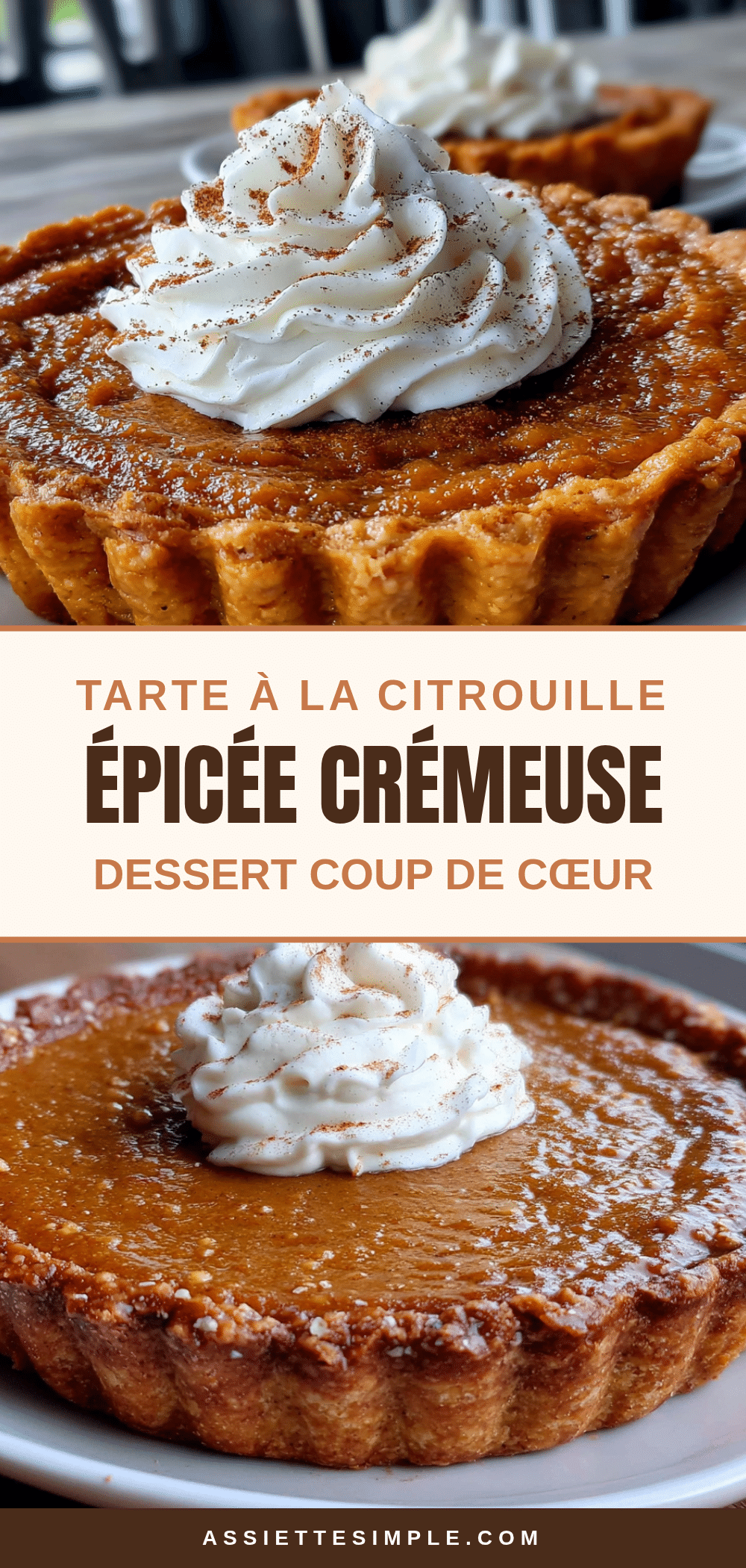 tarte à la citrouille épicée ultra crémeuse recipe