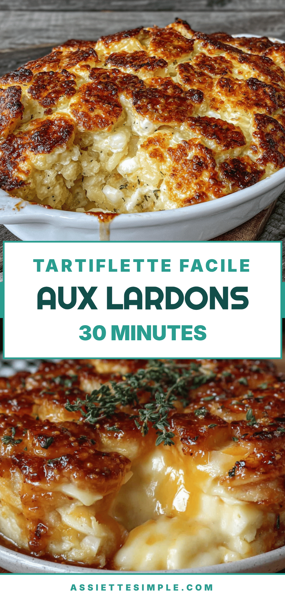 tartiflette facile aux lardons fumés recipe