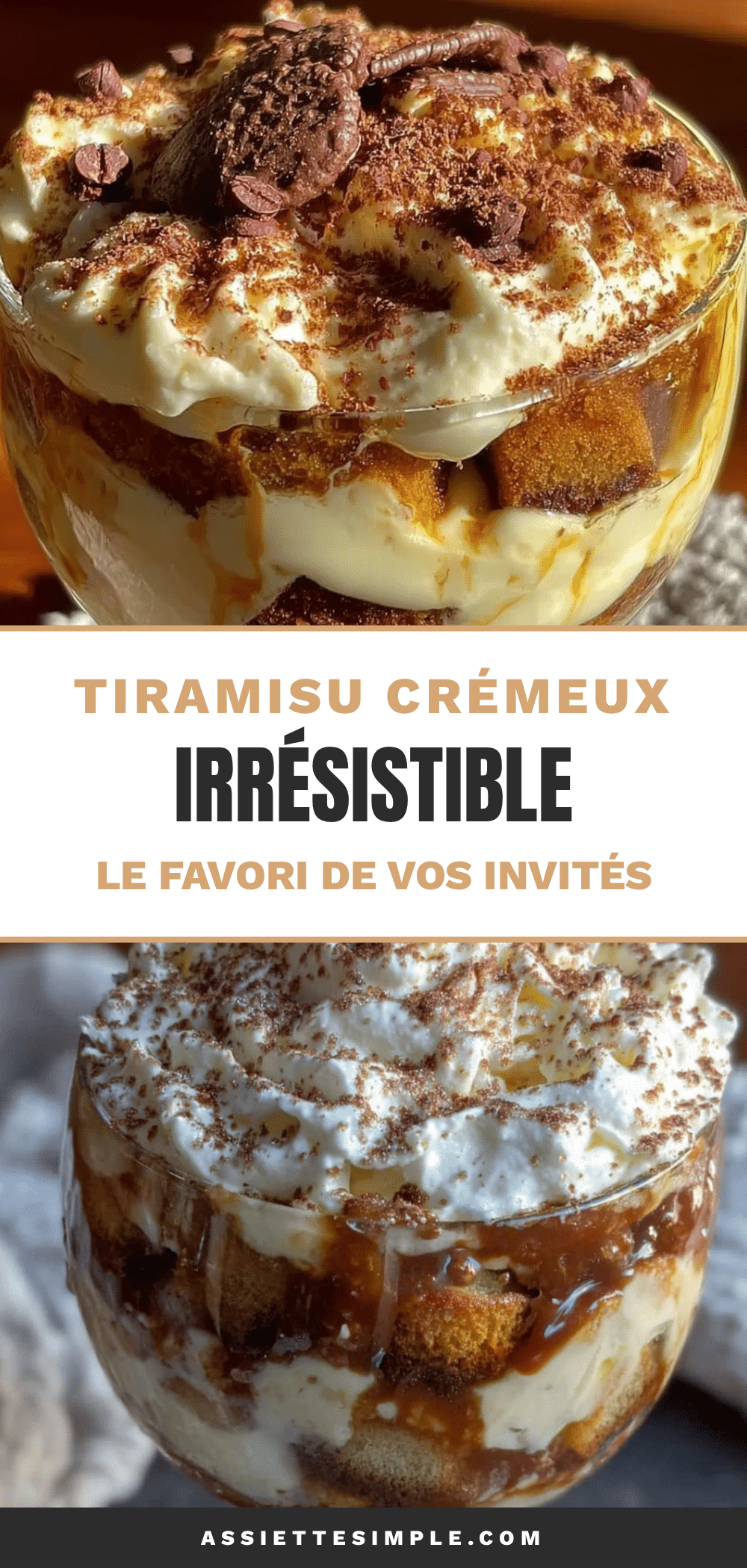 tiramisu crémeux recipe