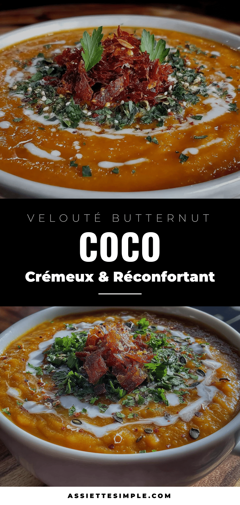 velouté butternut coco automne recipe