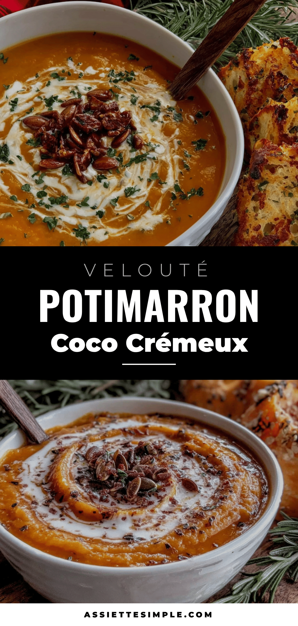 velouté de potimarron coco crémeux et économique recipe